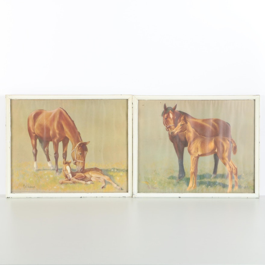 Offset Lithographs After C.W. Anderson "The Secret" and "Horse & Colt"