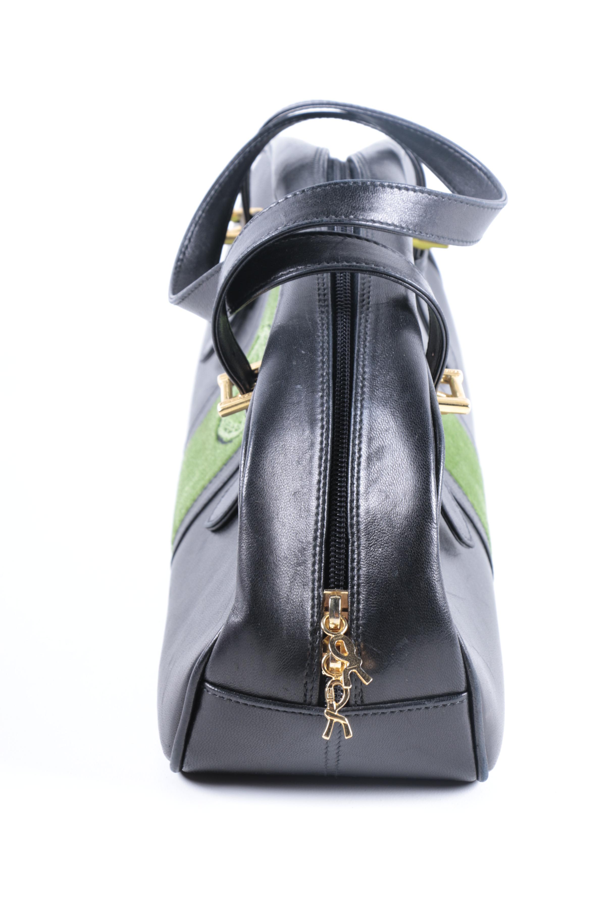 Roberta Di Camerino Black Leather Handbag