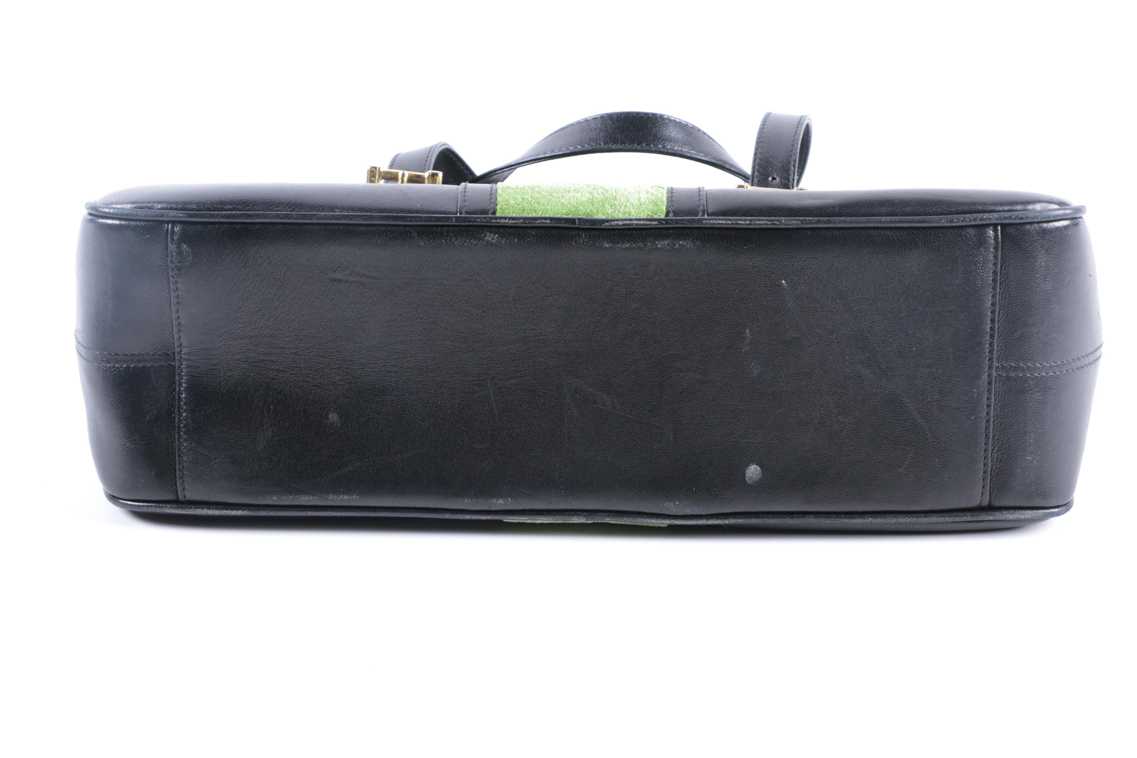 Roberta Di Camerino Black Leather Handbag