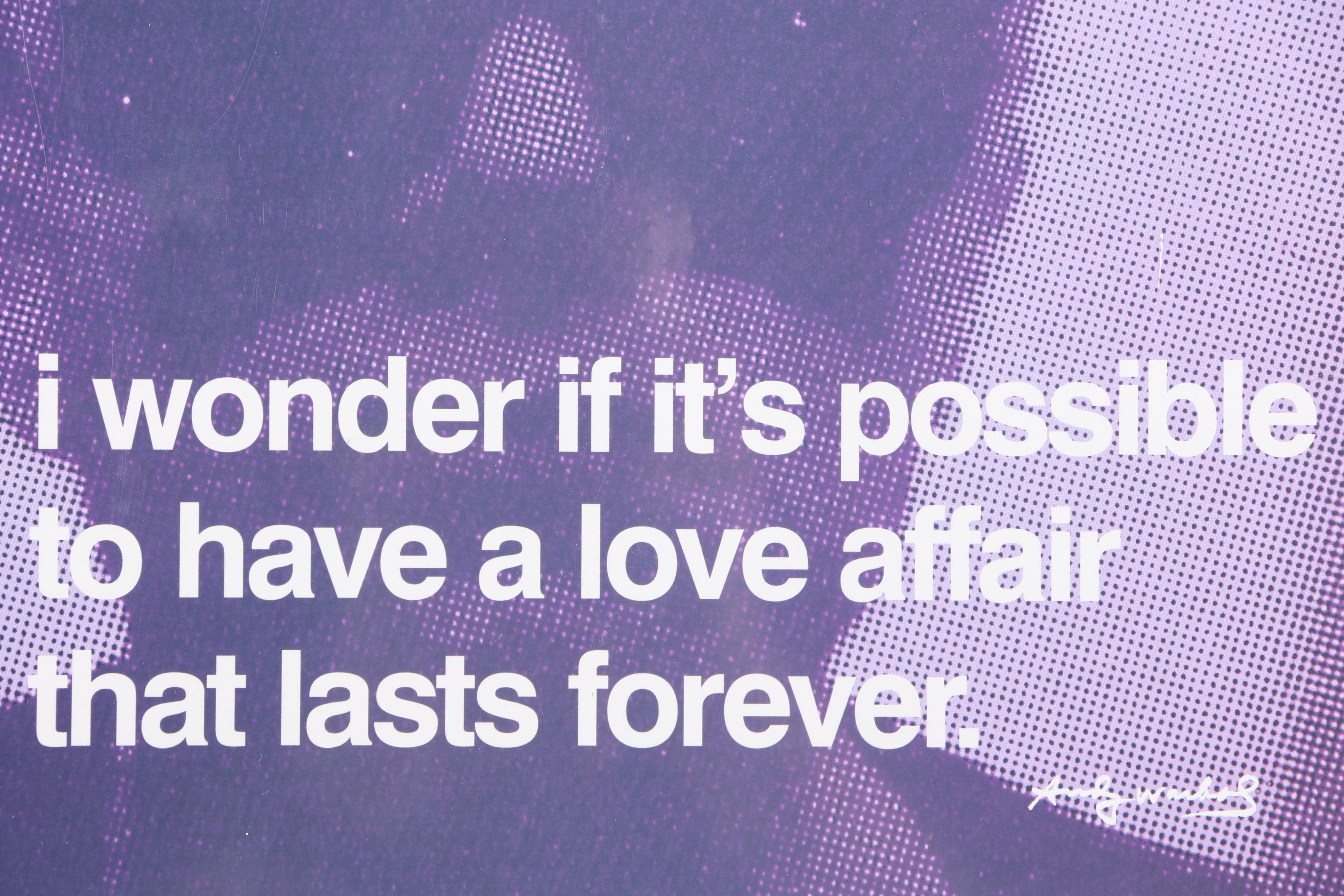 Offset Lithograph Posters of Andy Warhol Quotes