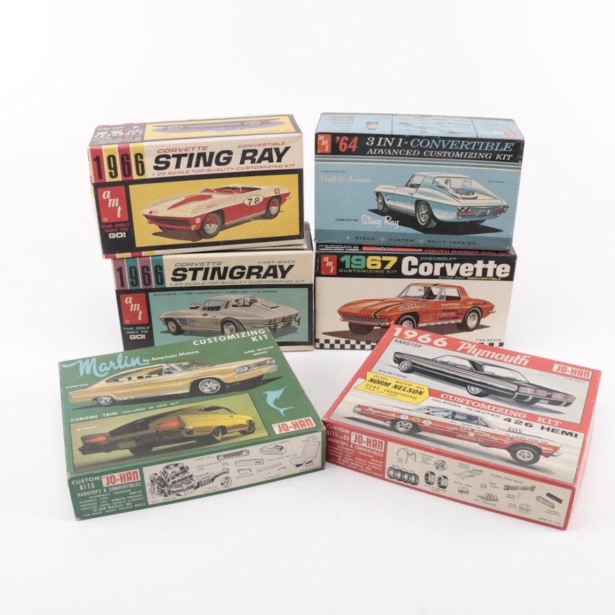 Model Kits Featuring 1960s Corvette Stingray