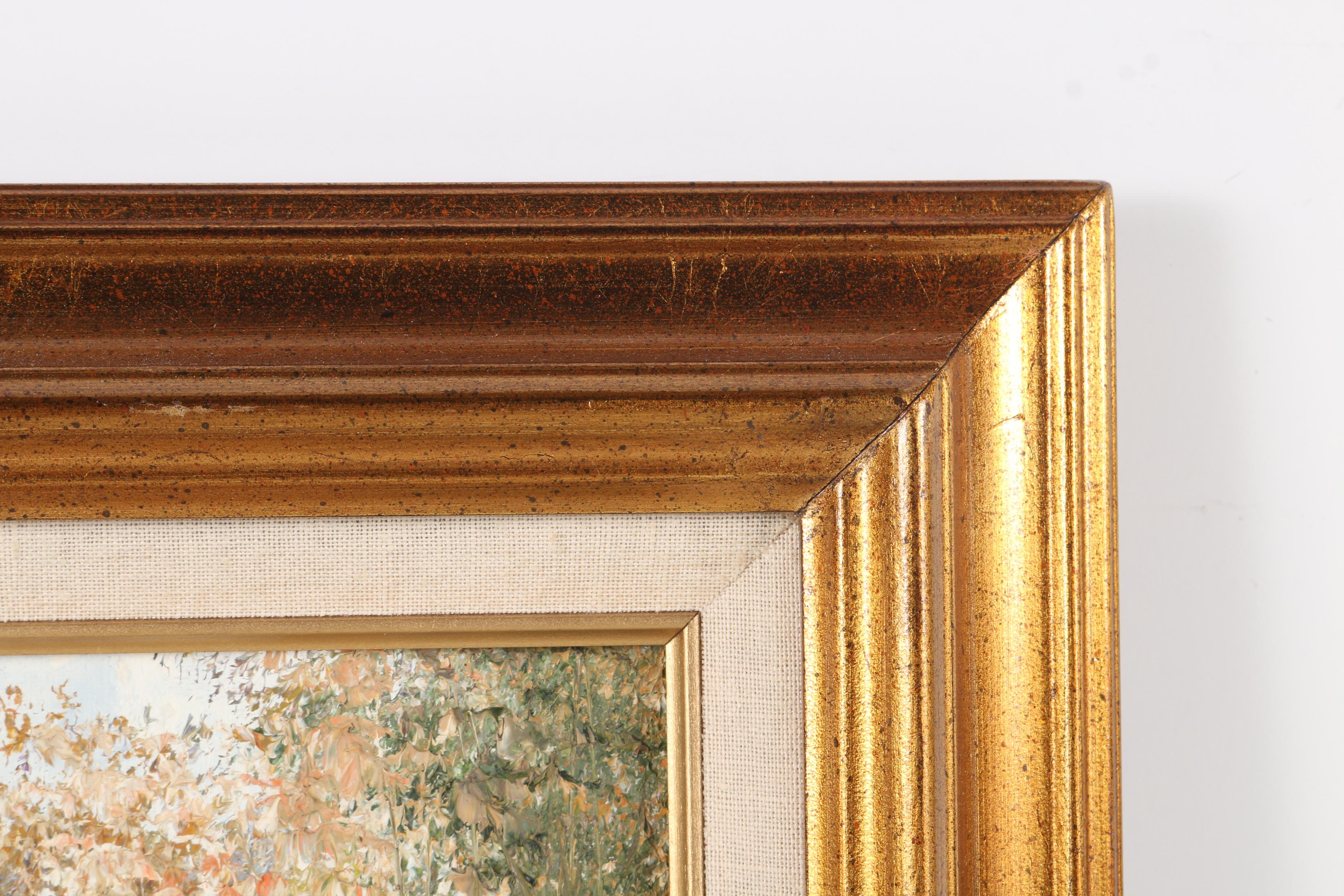 Burnett Oil Painting On Canvas of Harbor Scene