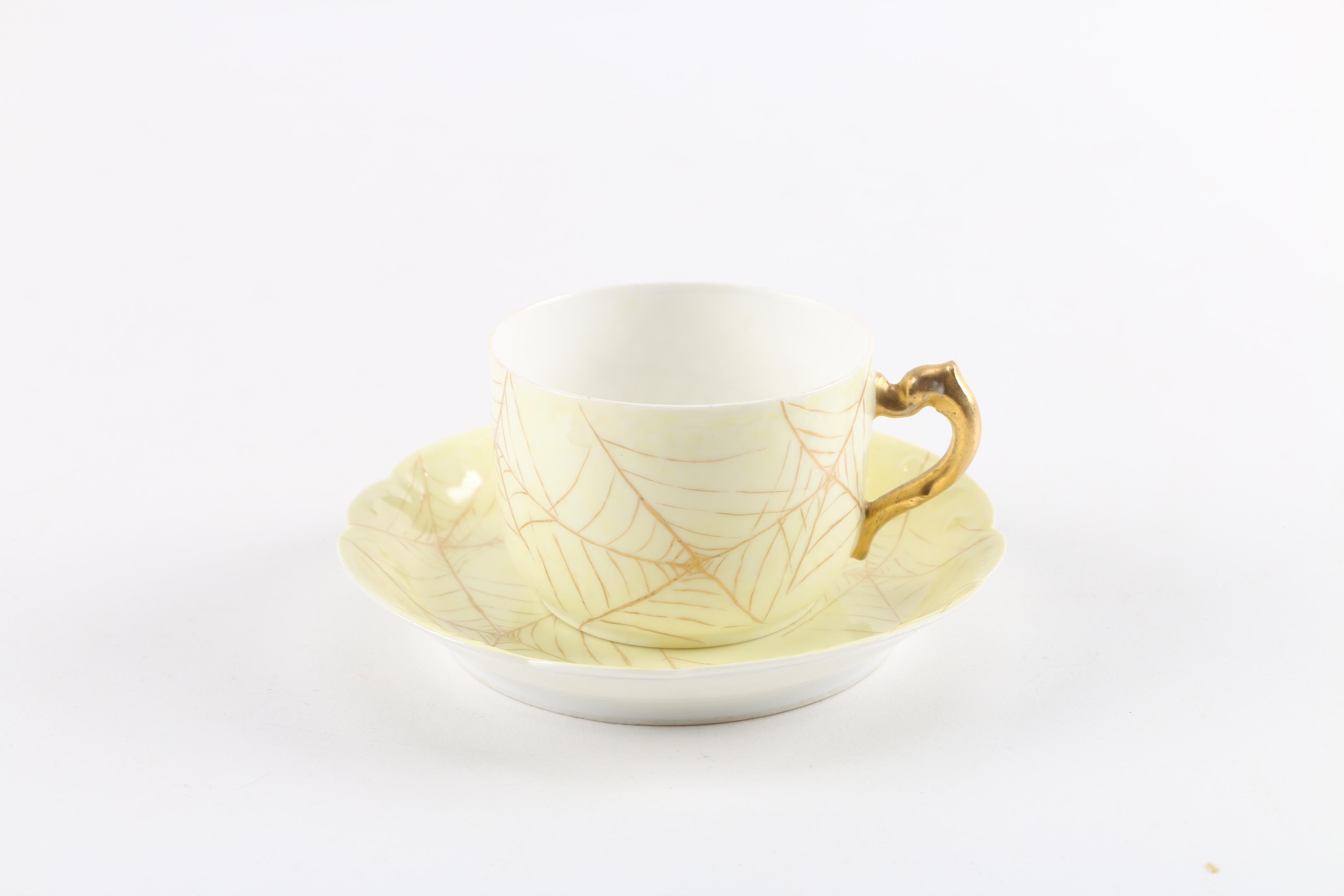 Decorative Porcelain Tea Cups and Saucers Including Tishenreuth