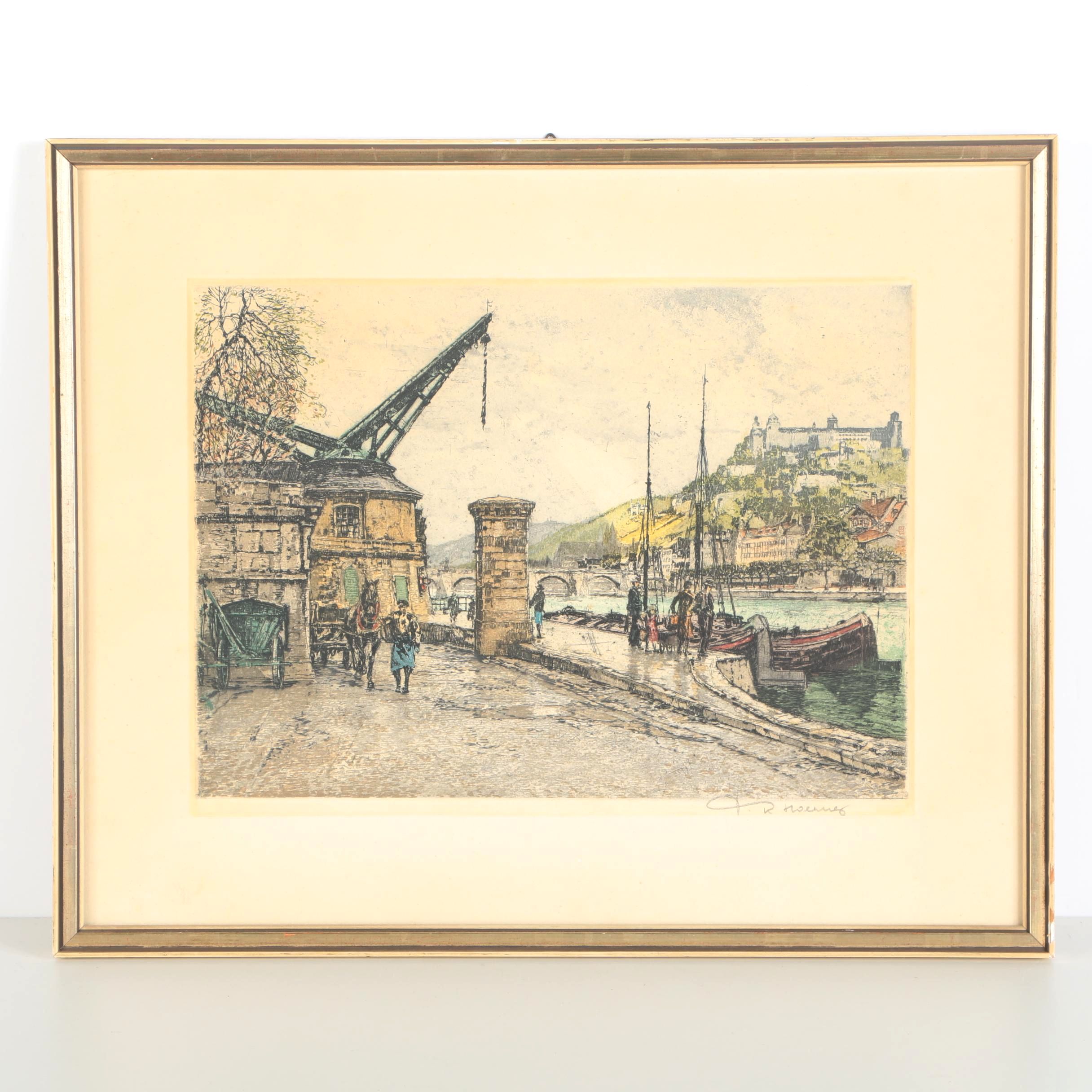 Tanna Kasimir-Hoernes Color Intaglio Print on Paper