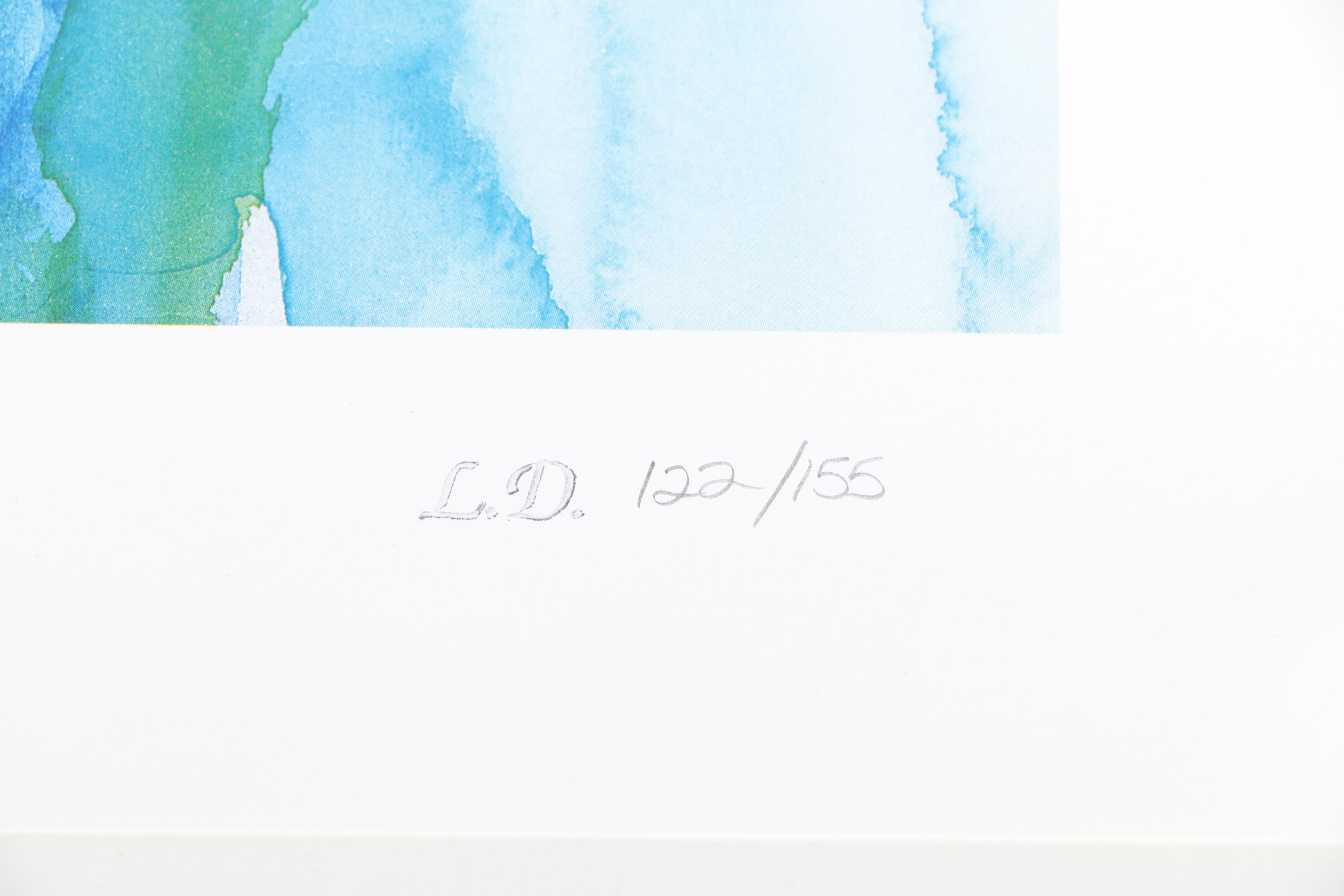 Limited Edition Offset Lithographs After Lynn Donoghue of Pears and Flowers