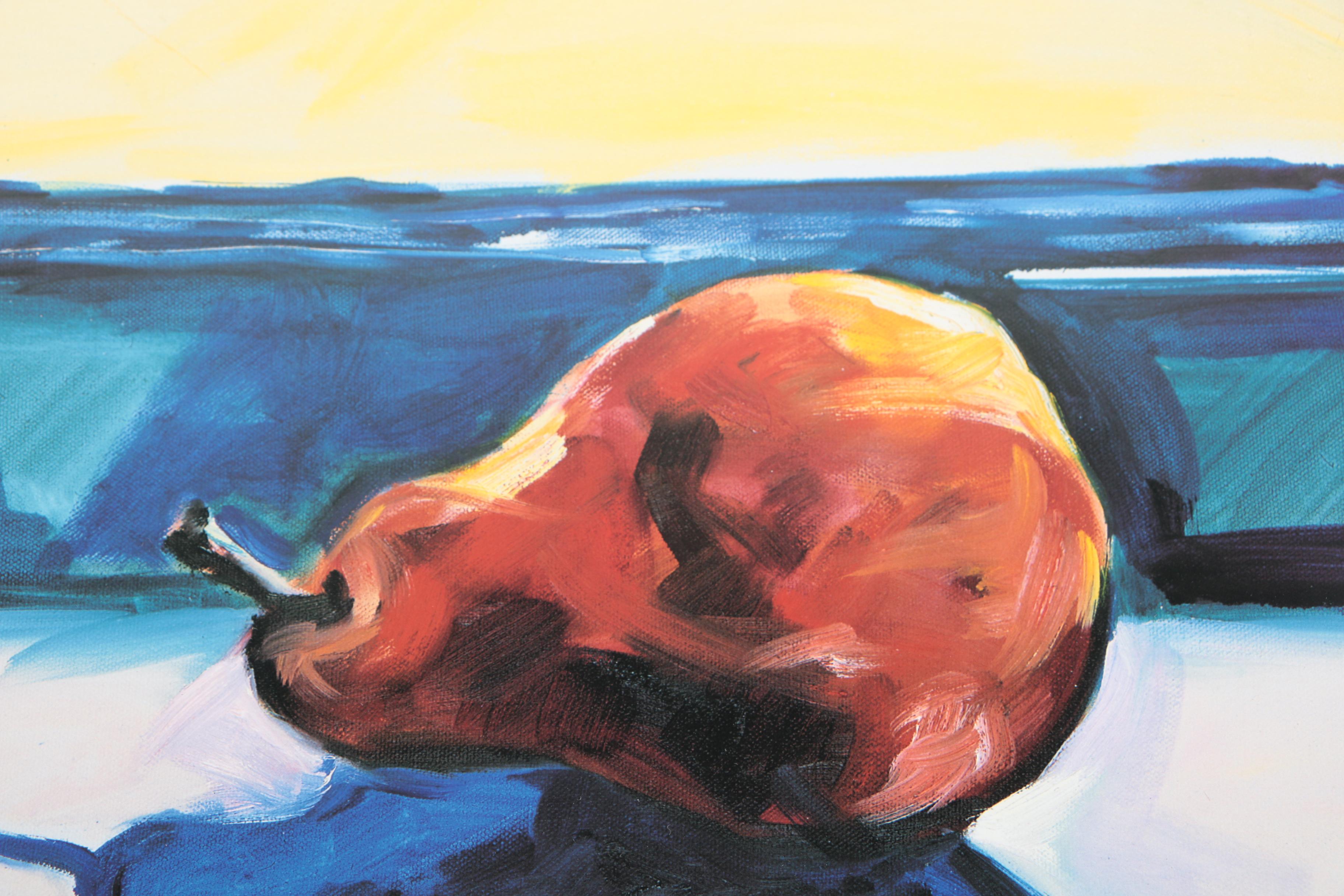 Limited Edition Offset Lithographs After Lynn Donoghue of Pears and Flowers