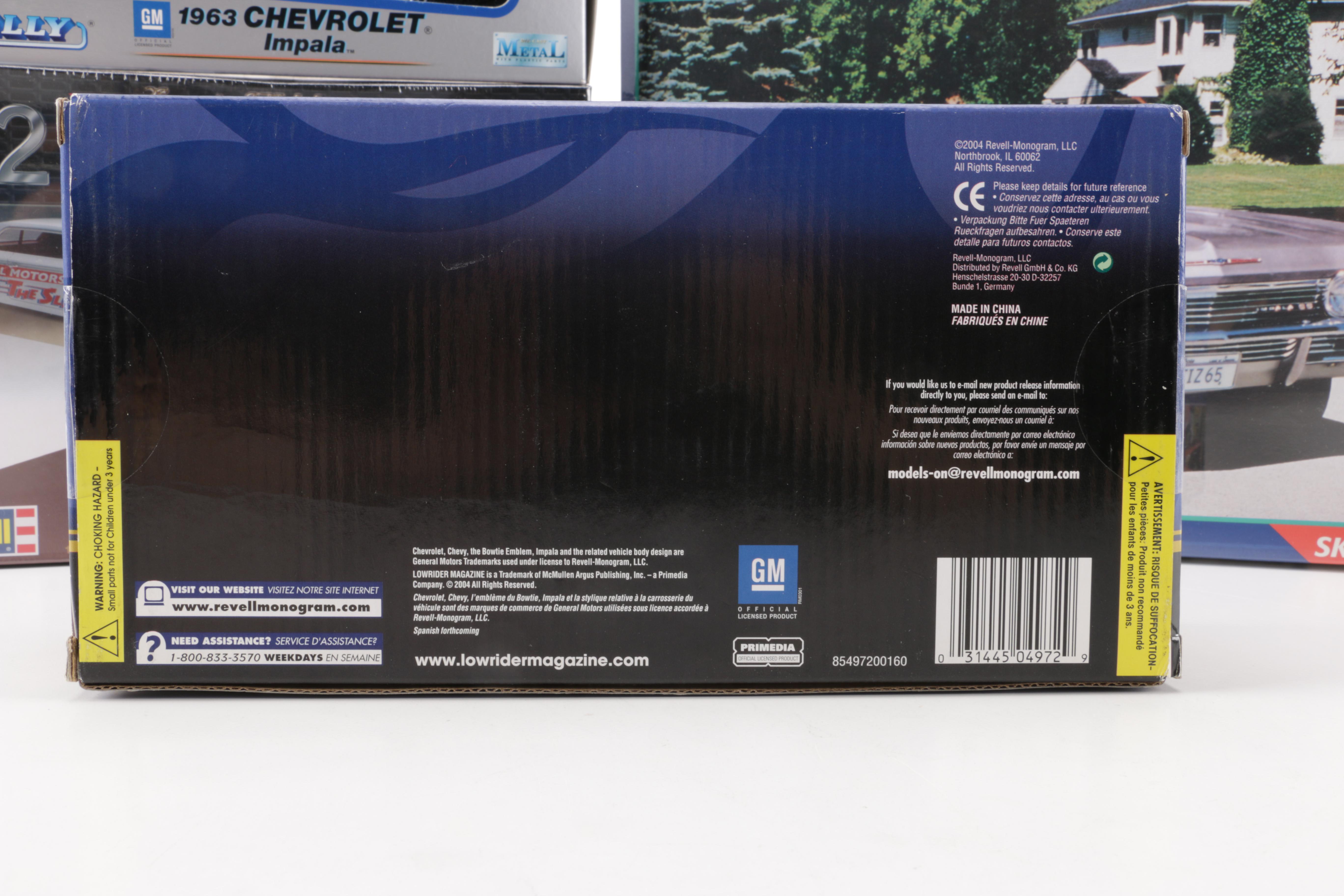 Assortment of Chevy Impala Model Kits and Die-Cast Cars