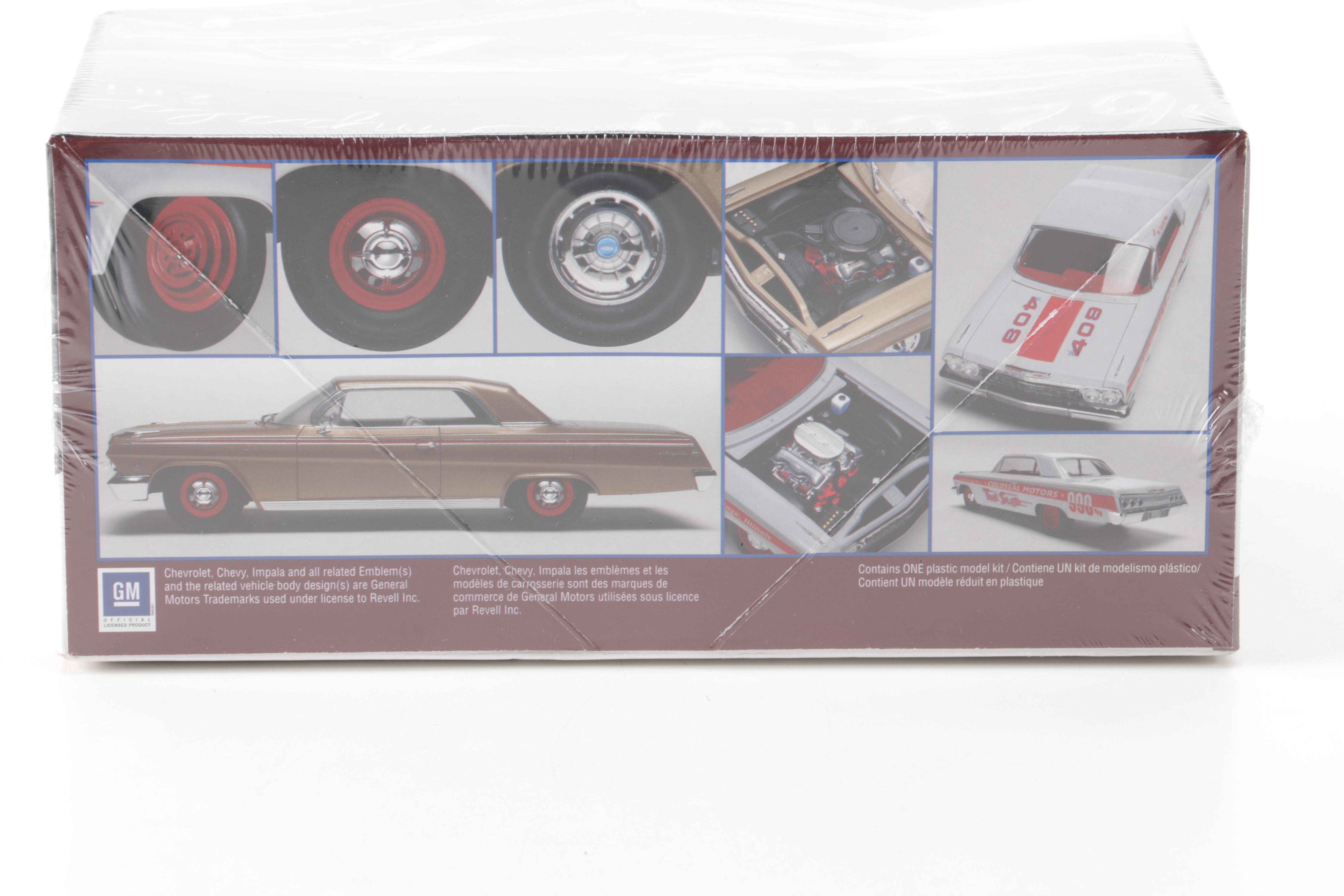 Assortment of Chevy Impala Model Kits and Die-Cast Cars