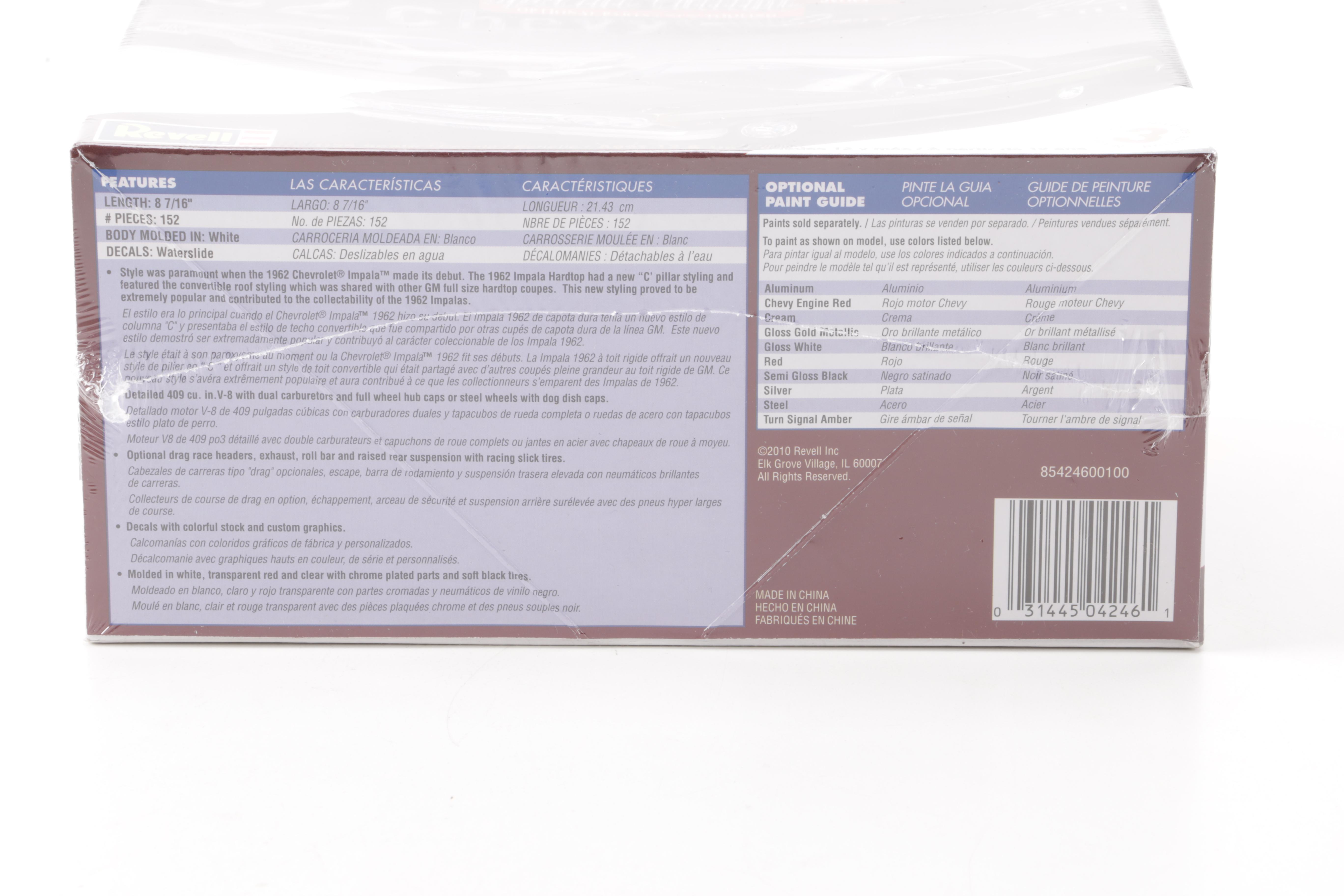 Assortment of Chevy Impala Model Kits and Die-Cast Cars