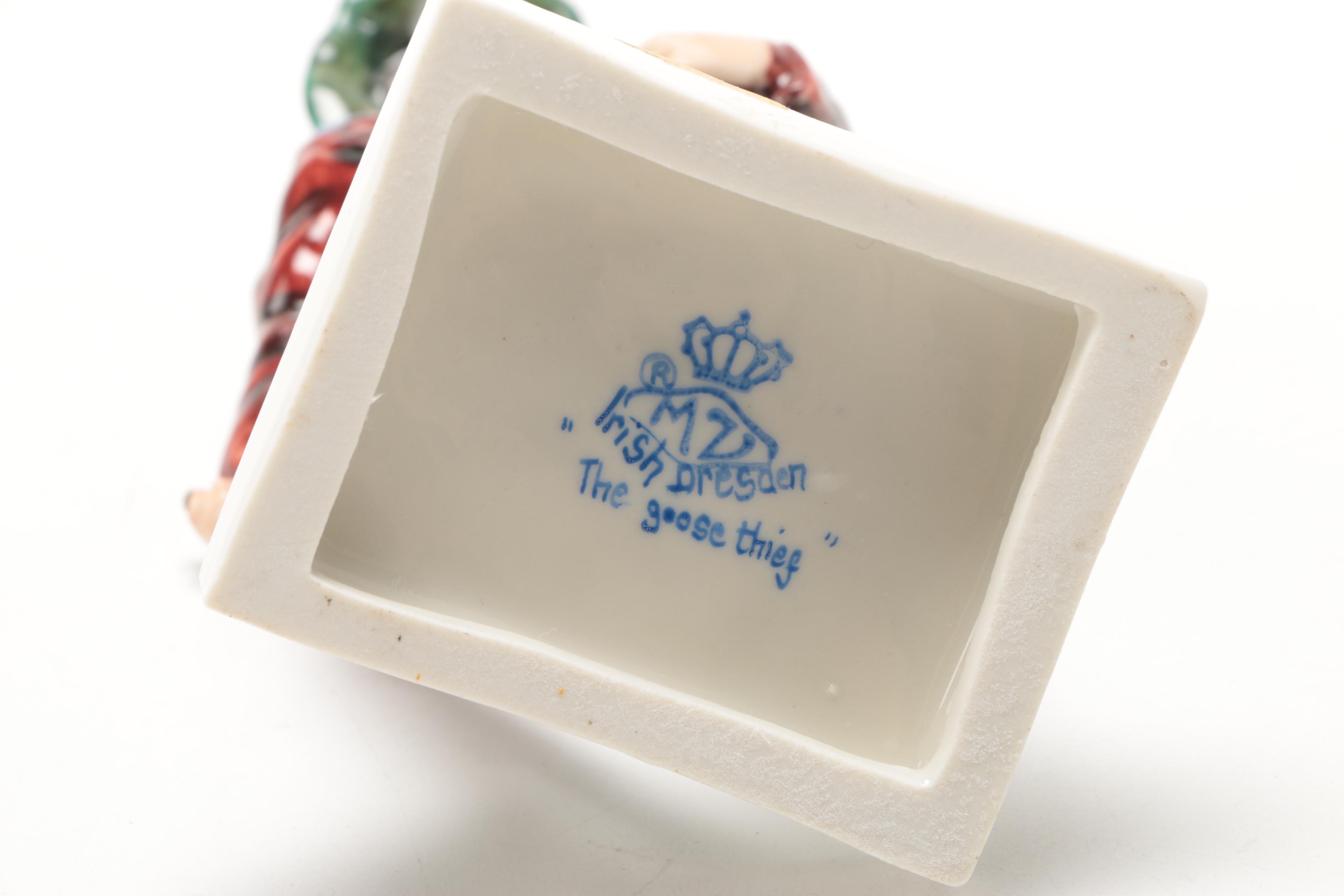 Assortment of Ceramic Figures Including Samson Edme et Cie