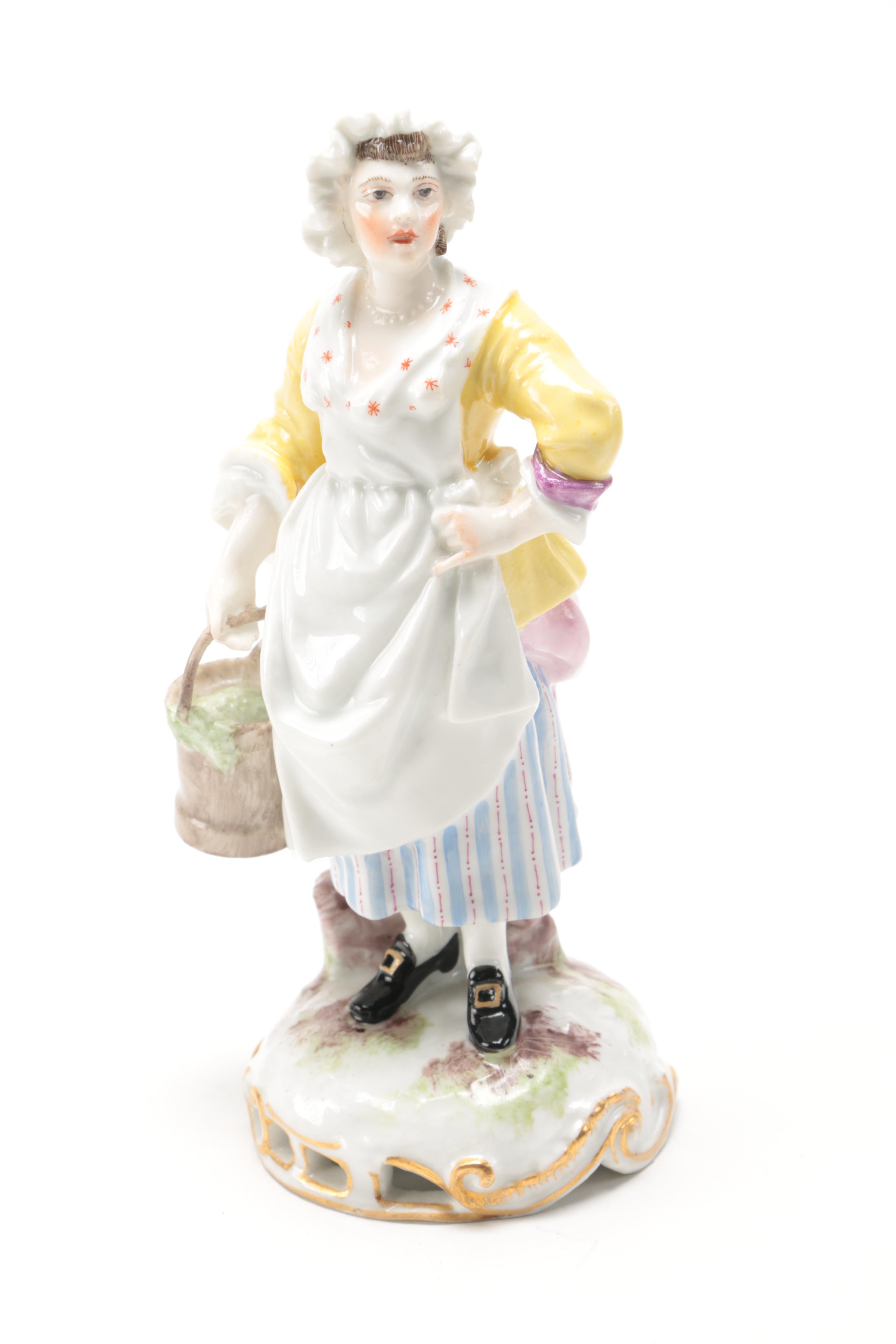 Assortment of Ceramic Figures Including Samson Edme et Cie