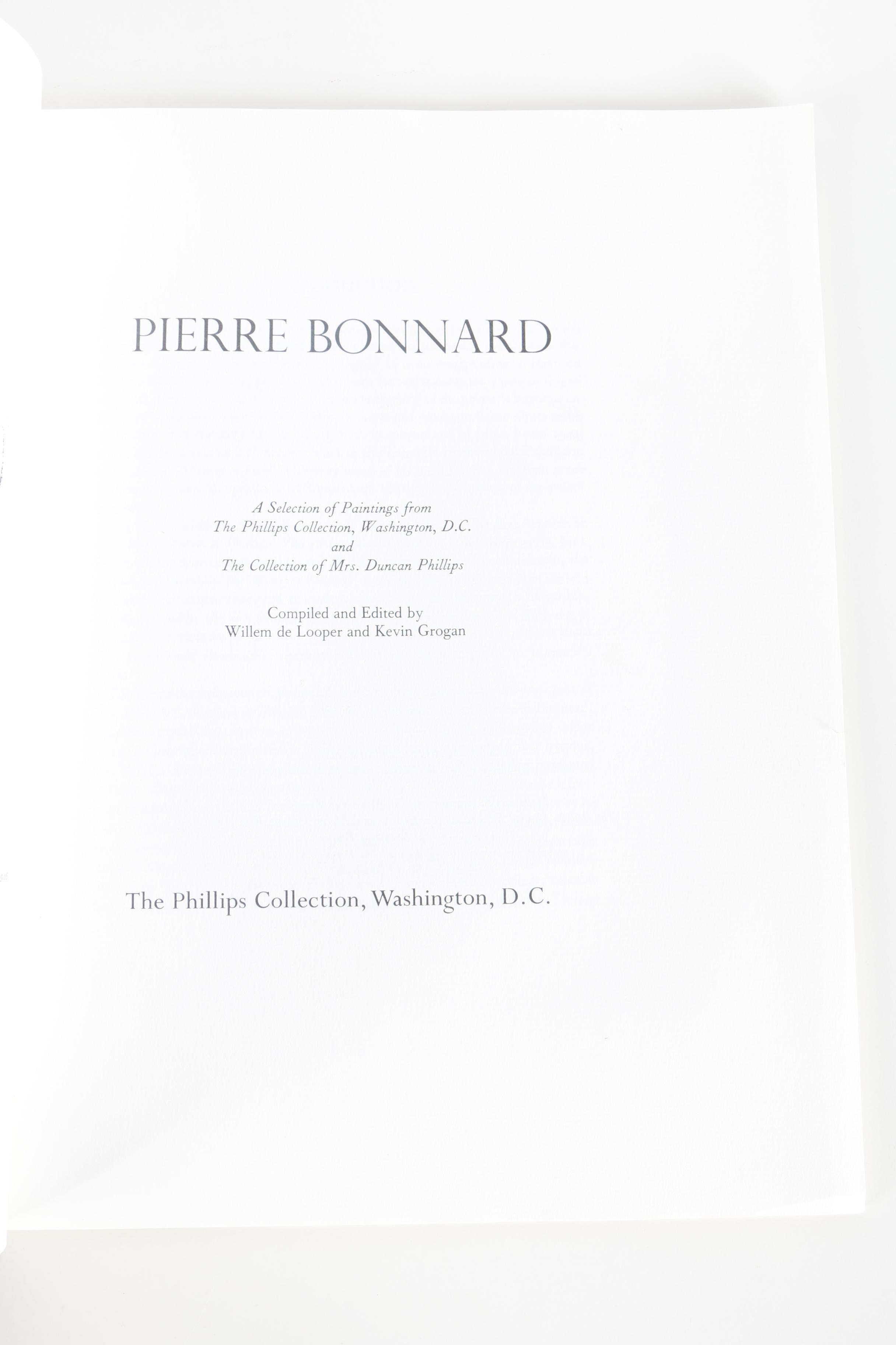 Pierre Bonnard Offset Lithographic Book and Etching "Jeune Fille Lisant"