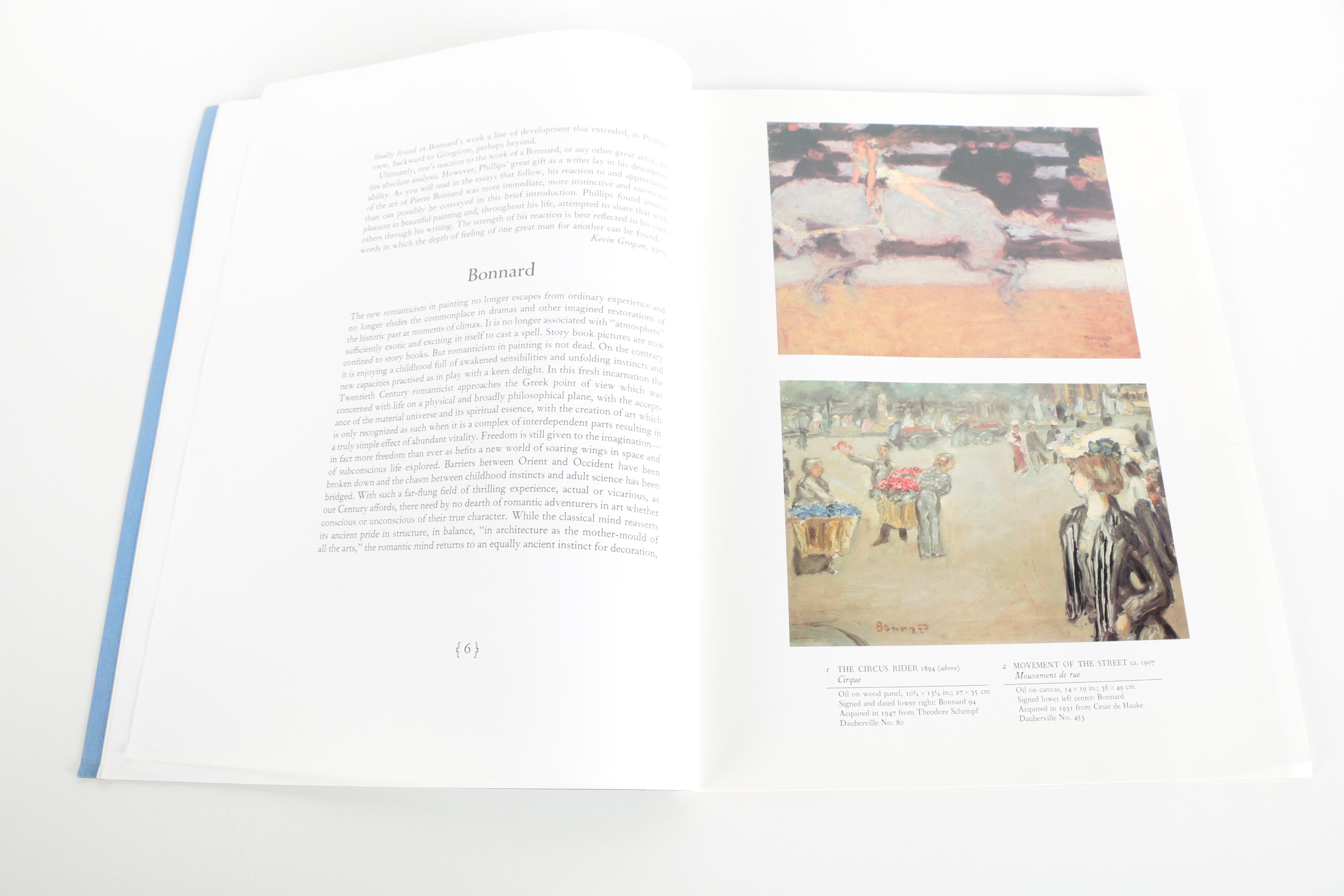 Pierre Bonnard Offset Lithographic Book and Etching "Jeune Fille Lisant"