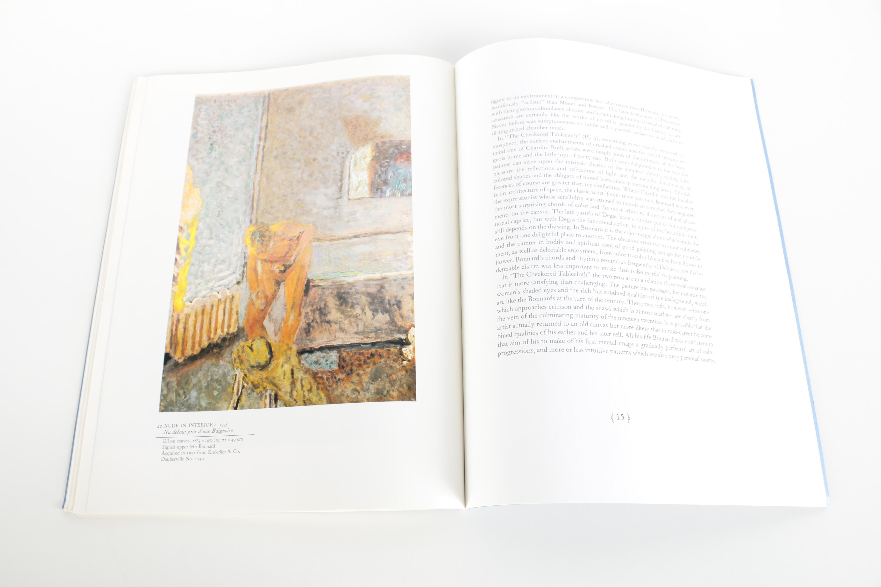 Pierre Bonnard Offset Lithographic Book and Etching "Jeune Fille Lisant"