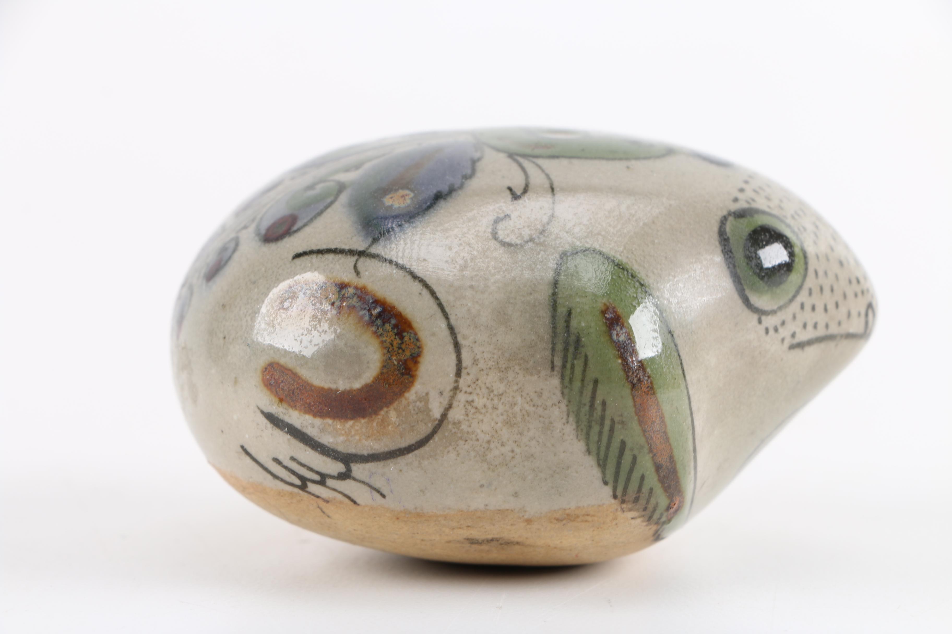 Handbuilt Stoneware Frog Figurine