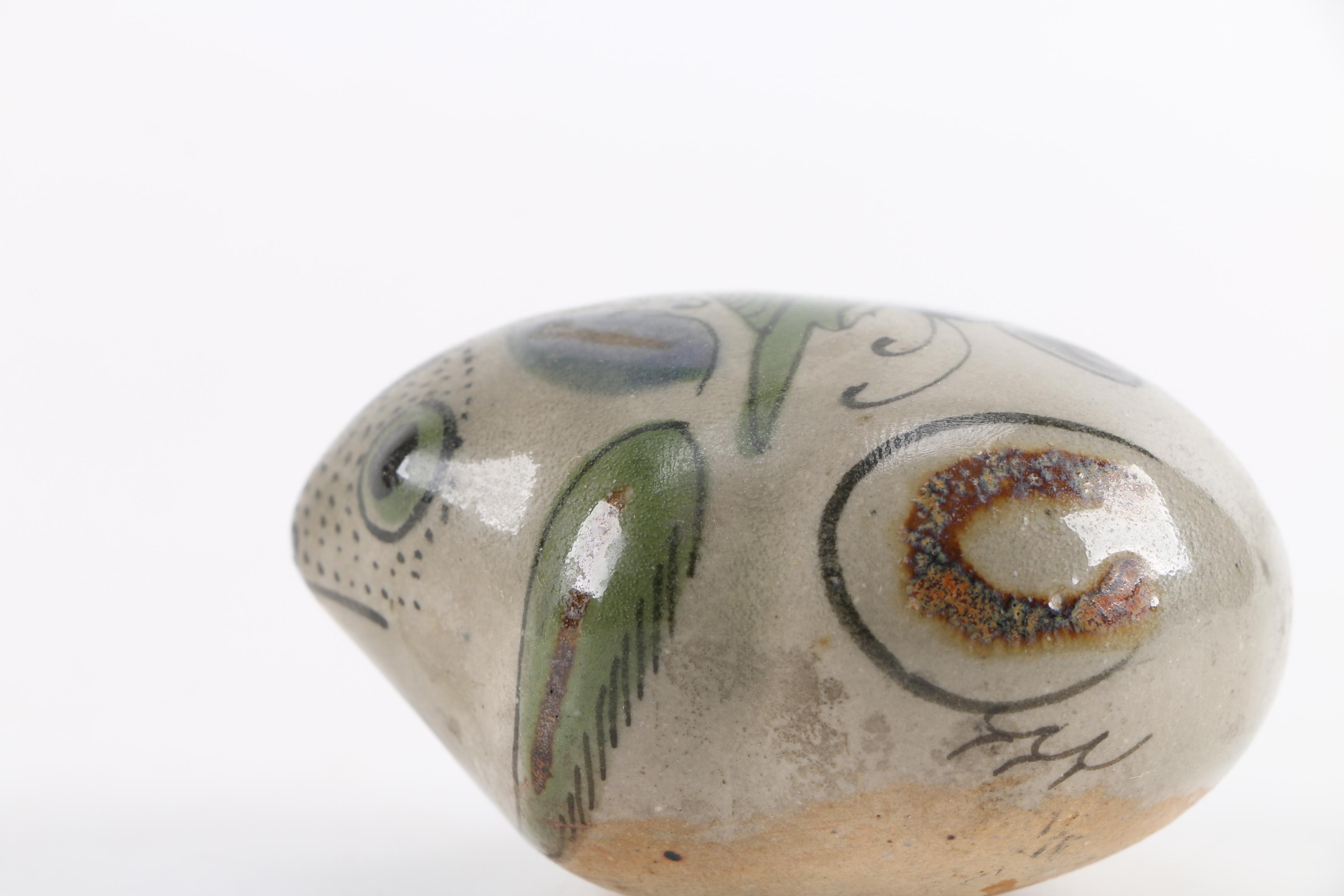 Handbuilt Stoneware Frog Figurine