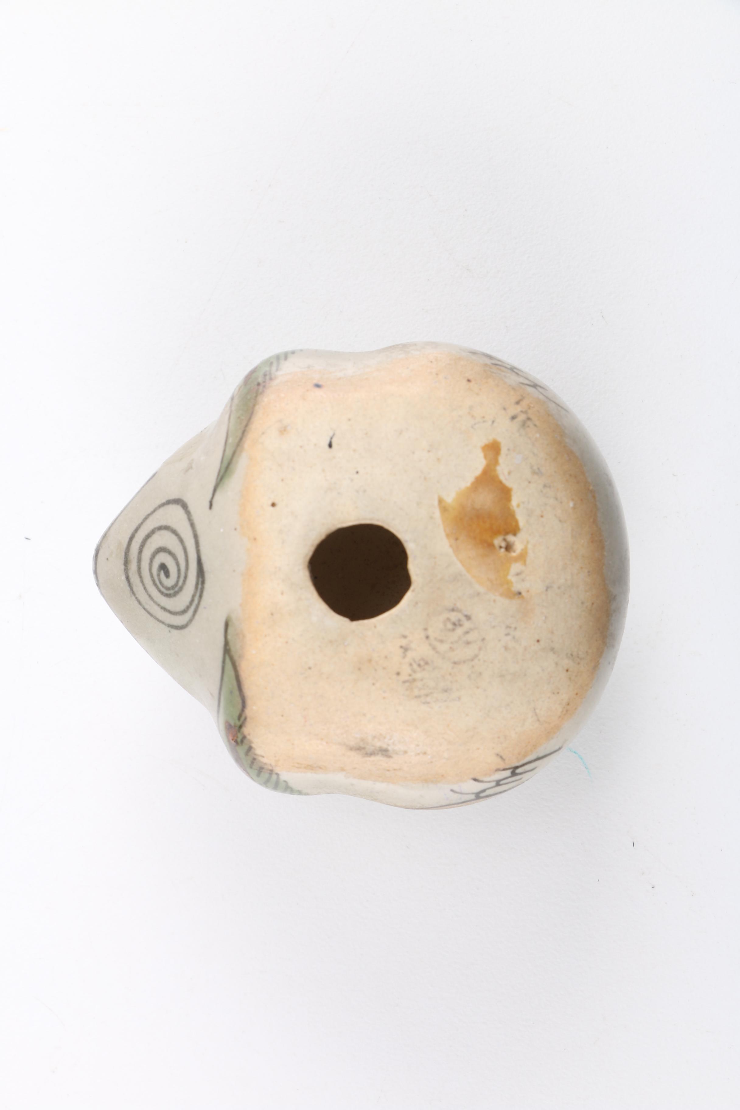 Handbuilt Stoneware Frog Figurine