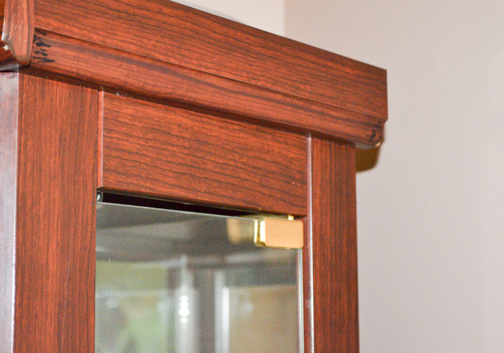 Vintage Lighted Curio Display Cabinet