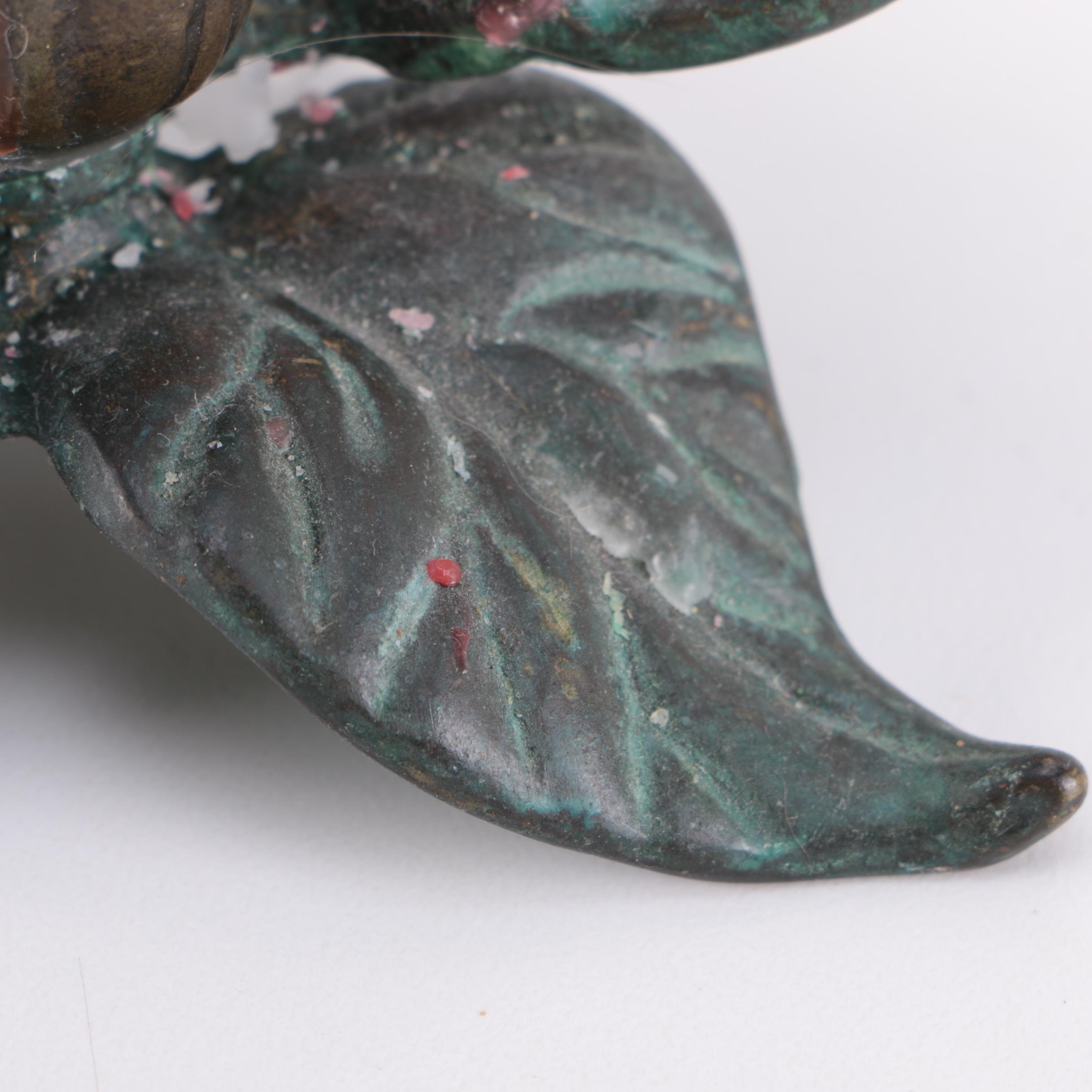 Brass Hummingbird Candleholders From Andrea by Sadek