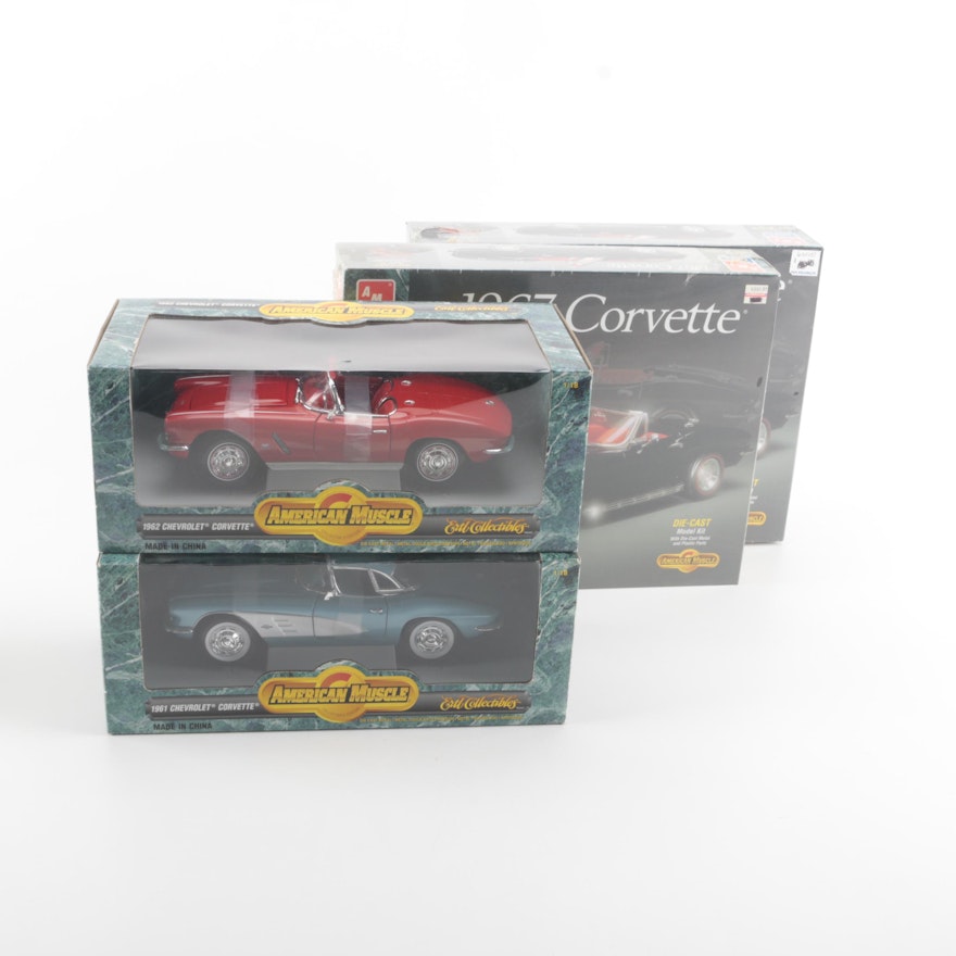 American Muscle Die-Cast and Model Kit "Chevrolet Corvette" Cars