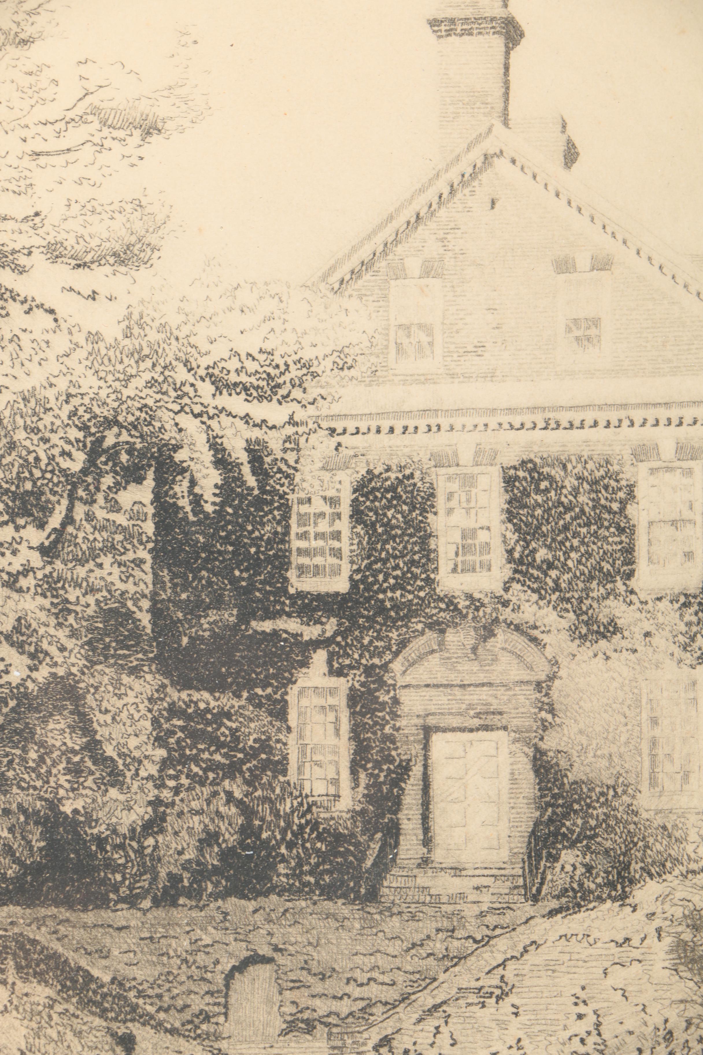 Don Swann Limited Edition Original Etching "Nelson House, Yorktown"