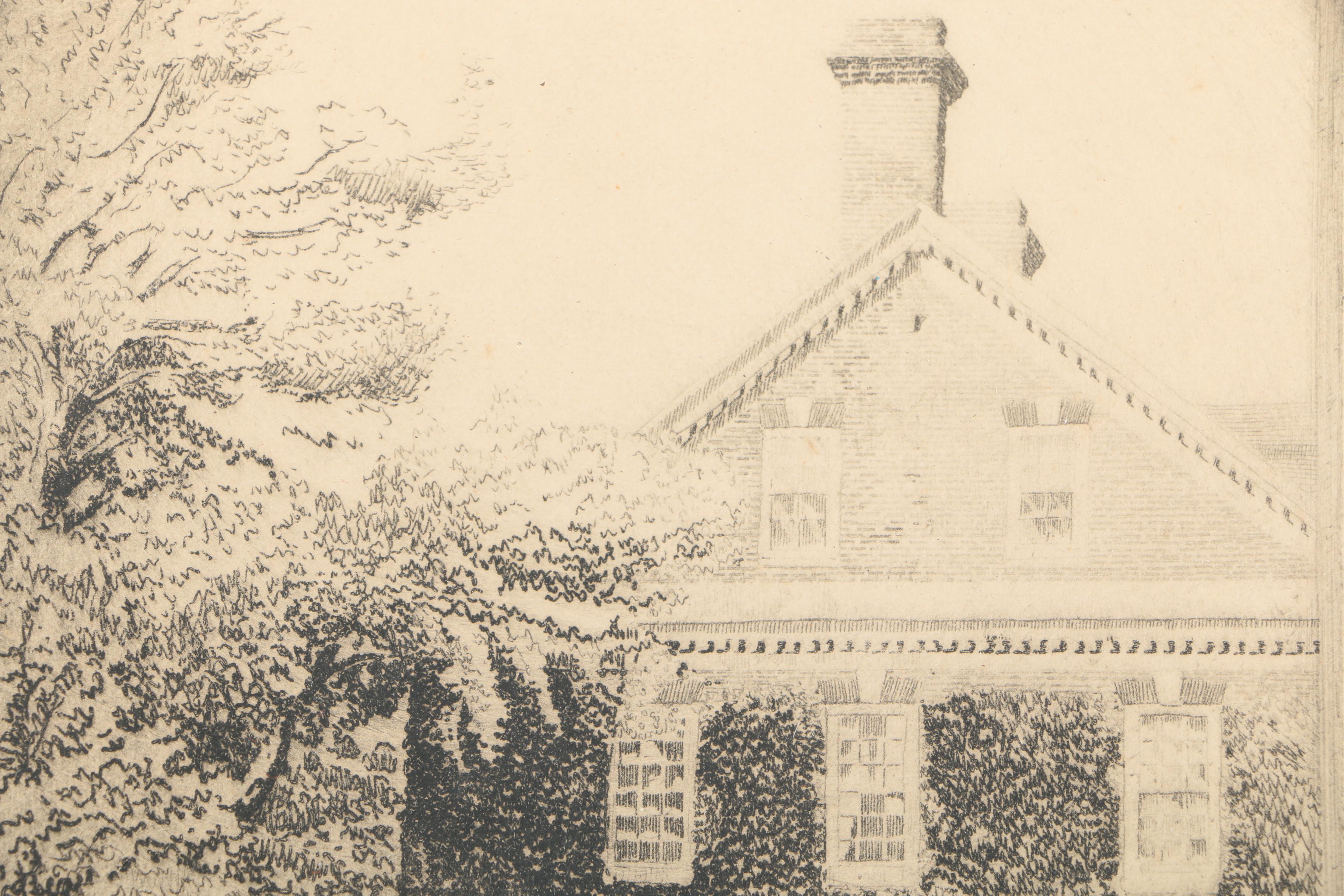 Don Swann Limited Edition Original Etching "Nelson House, Yorktown"