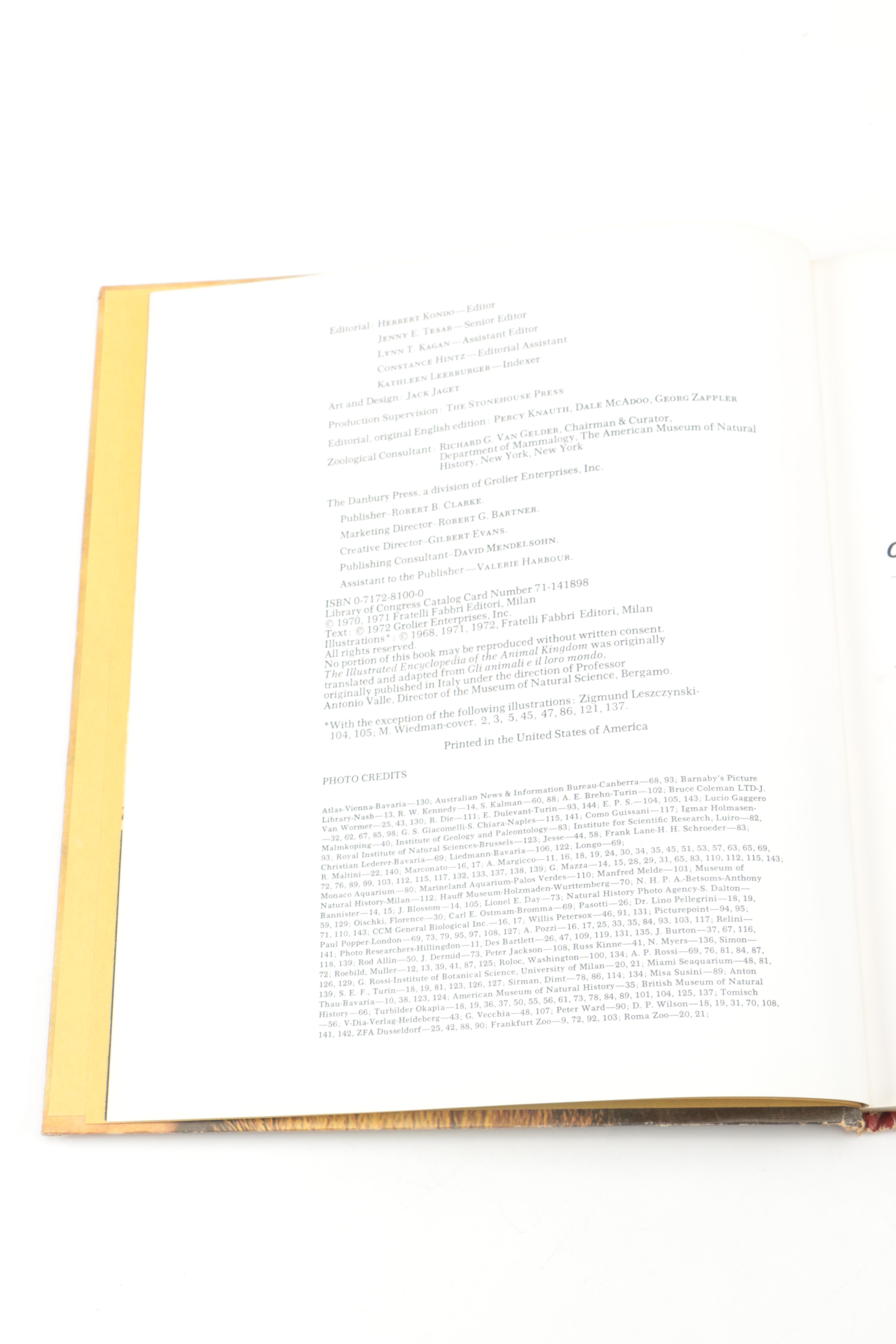 Collection of "The Illustrated Encyclopedia of the Animal Kingdom" Books