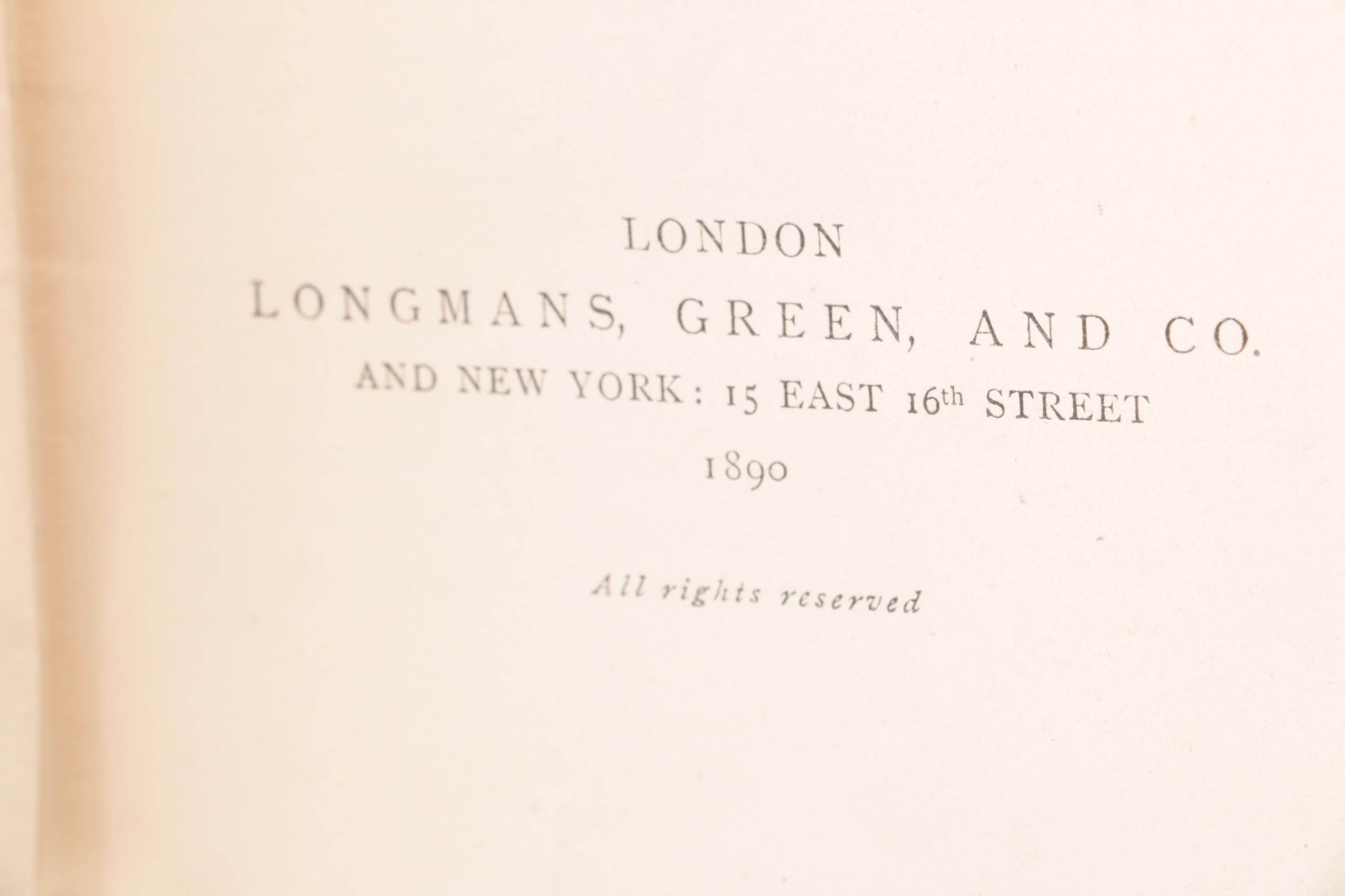 1890 "A History of England From the Conclusion of the Great War in 1815" in Six Volumes