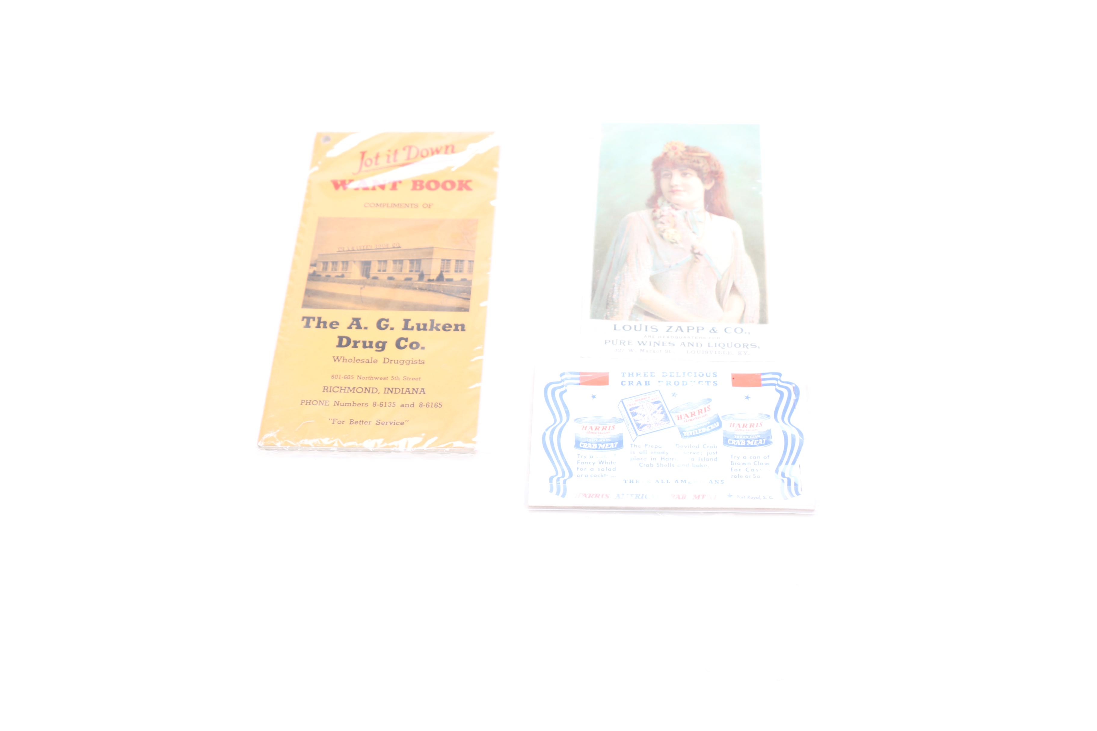 Assortment of Vintage Advertisements and Brochures