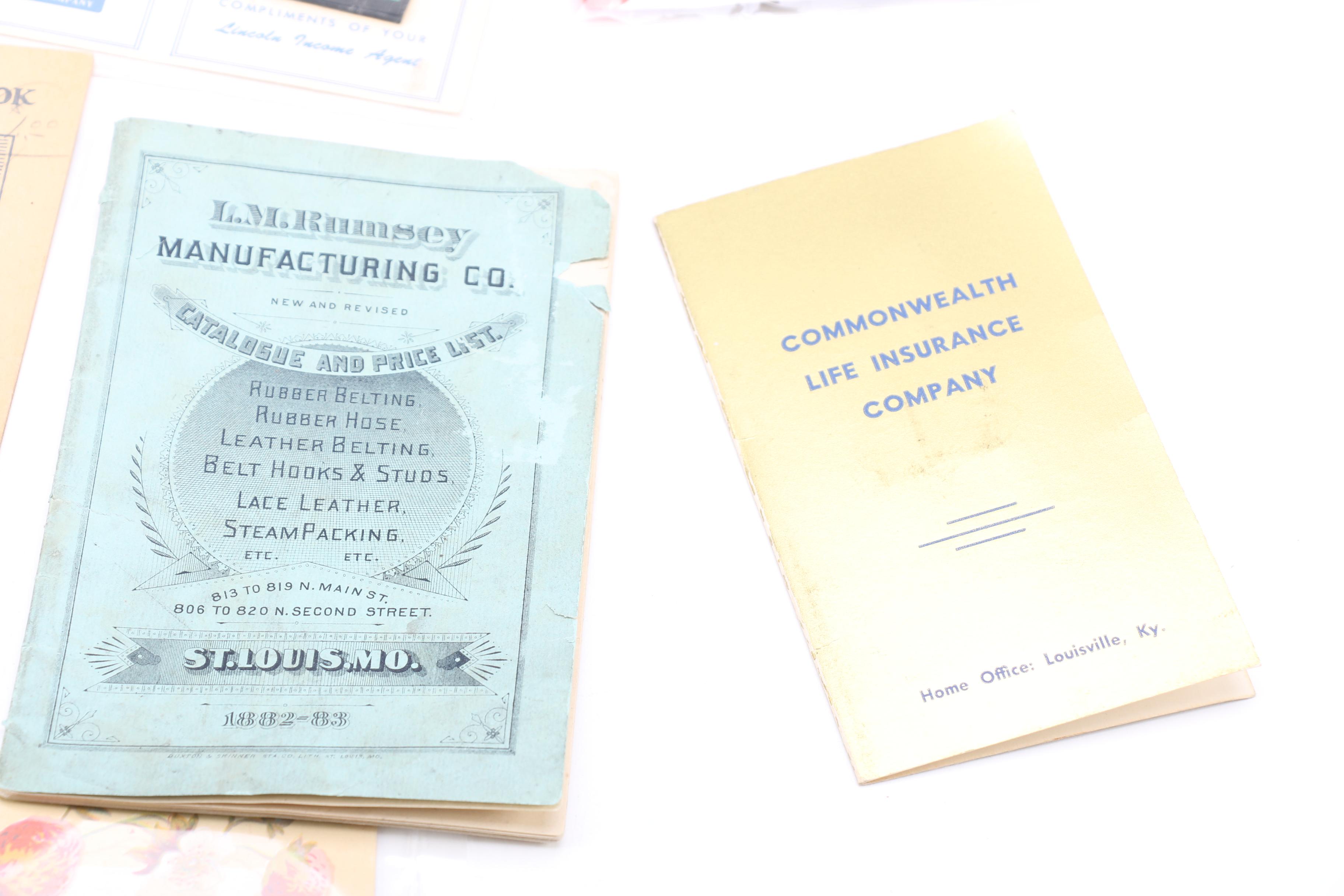 Assortment of Vintage Advertisements and Brochures