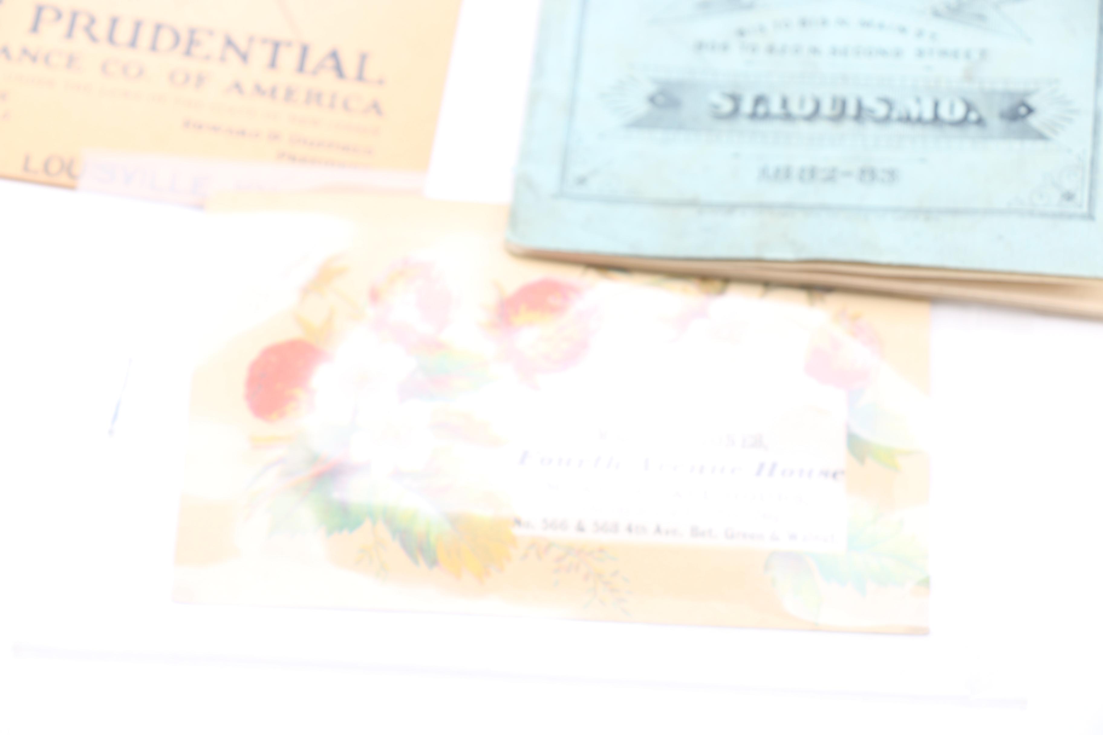 Assortment of Vintage Advertisements and Brochures