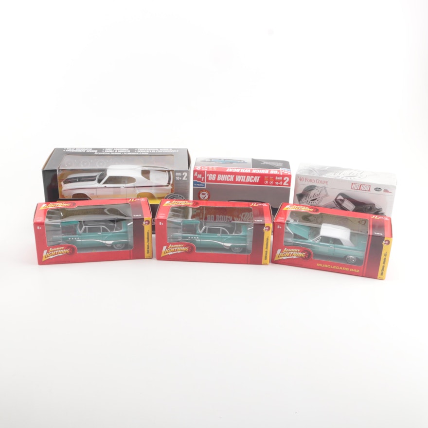 Collectible Die Cast Muscle Cars Including Johnny Lightning