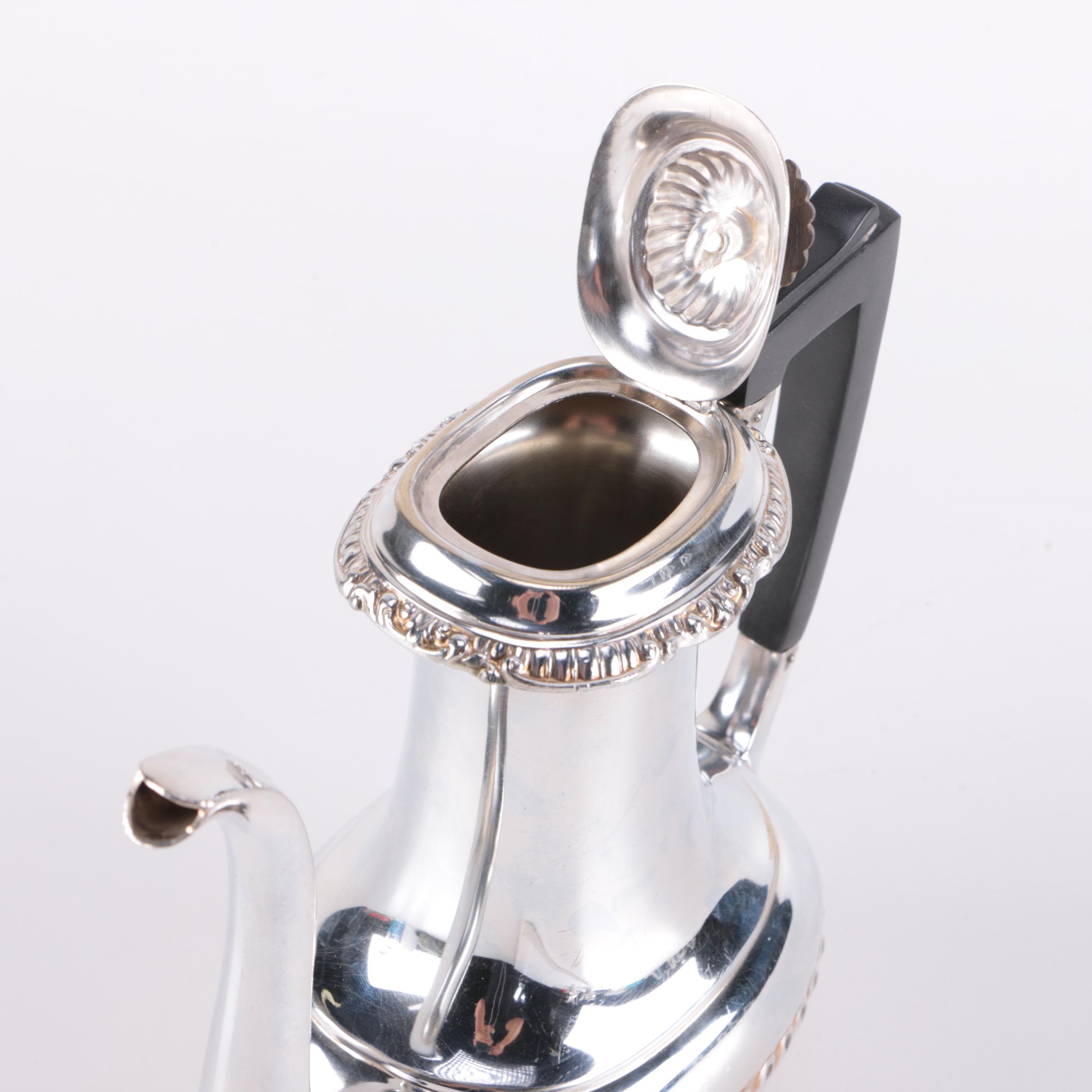 Silver Plated Coffee Set and Candelabra Including Reed & Barton