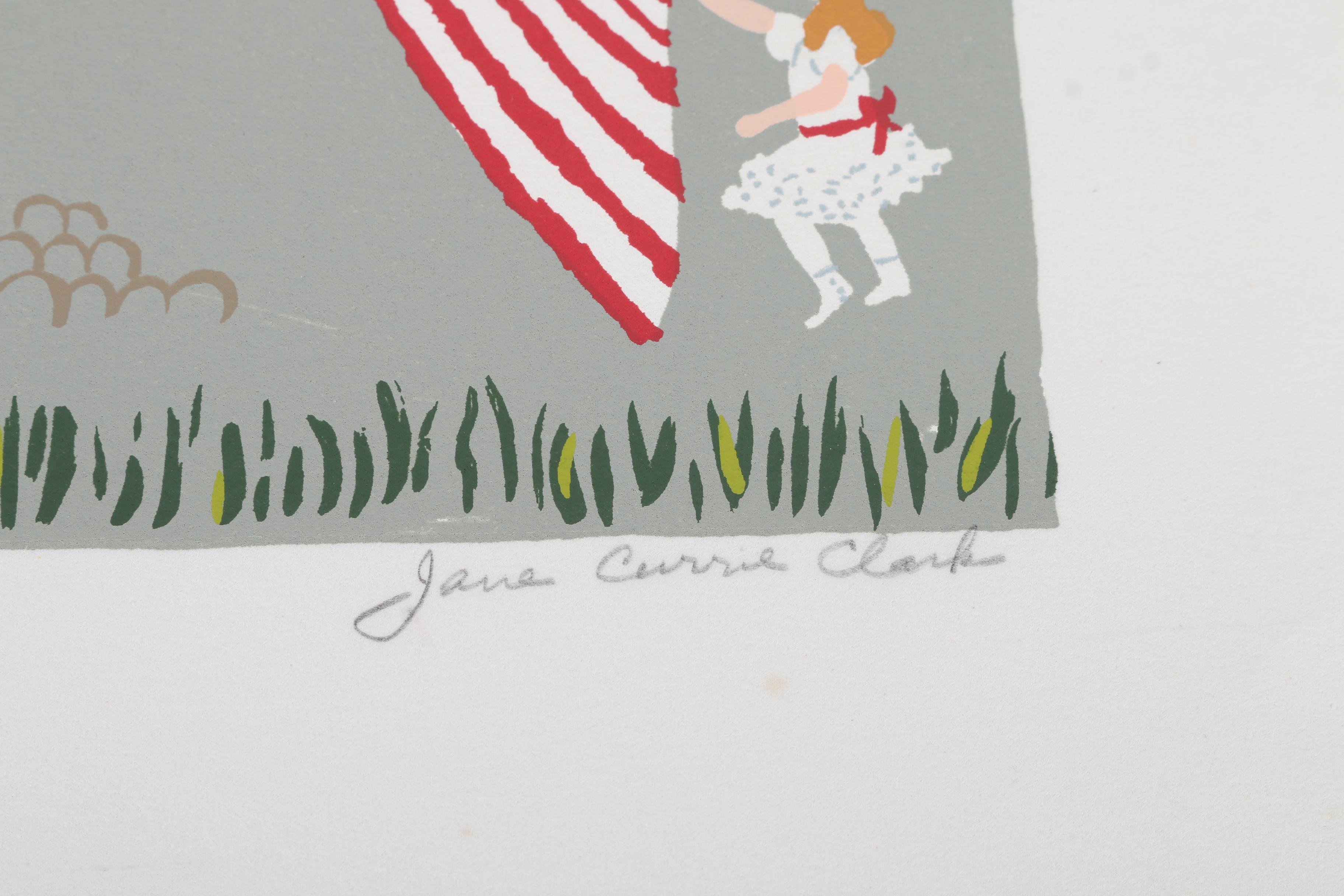 Jane Currie Clark Limited Edition Serigraph "Fourth Of July"