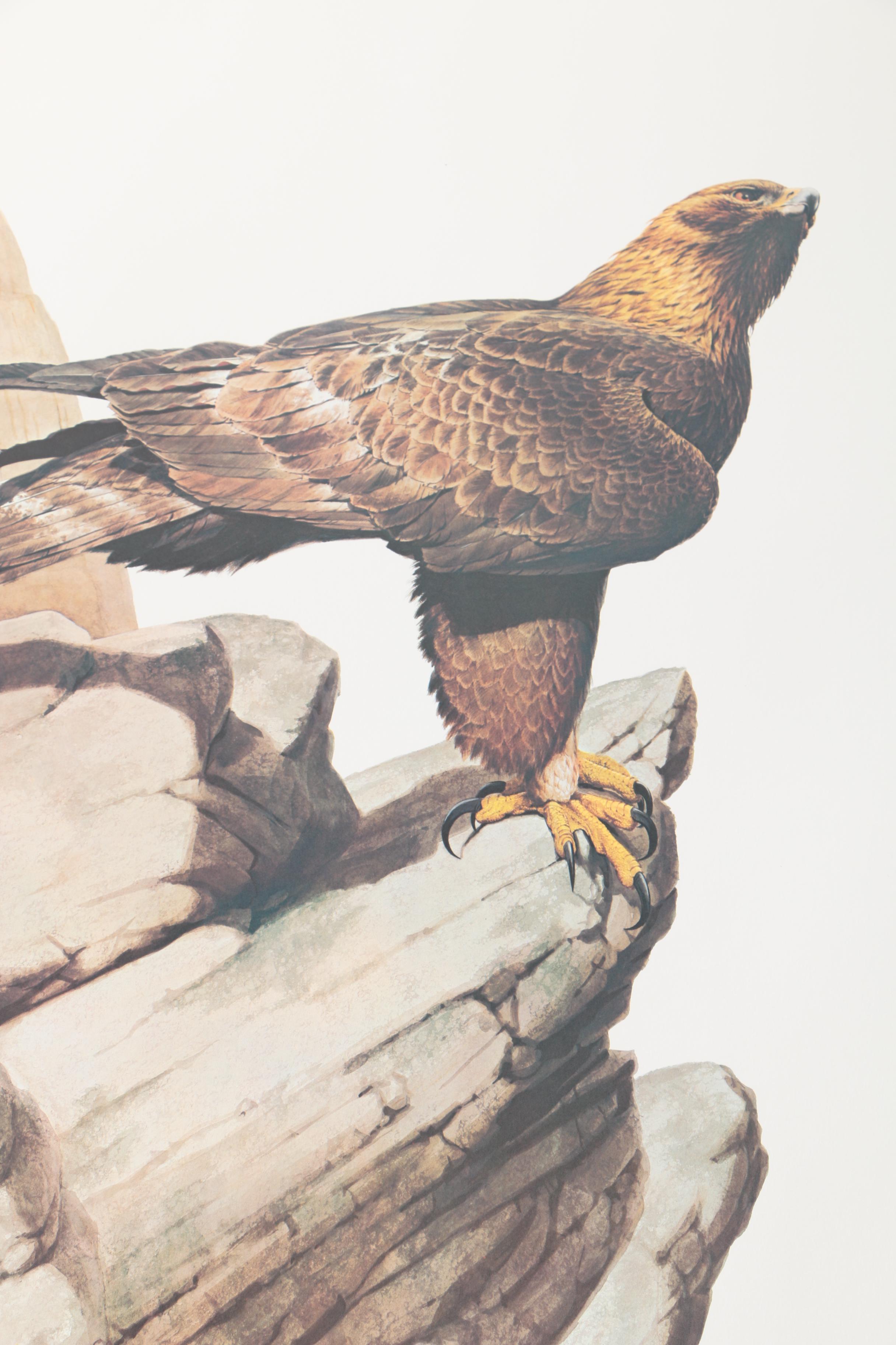 Guy Coheleach Offset Lithograph "Golden Eagle"