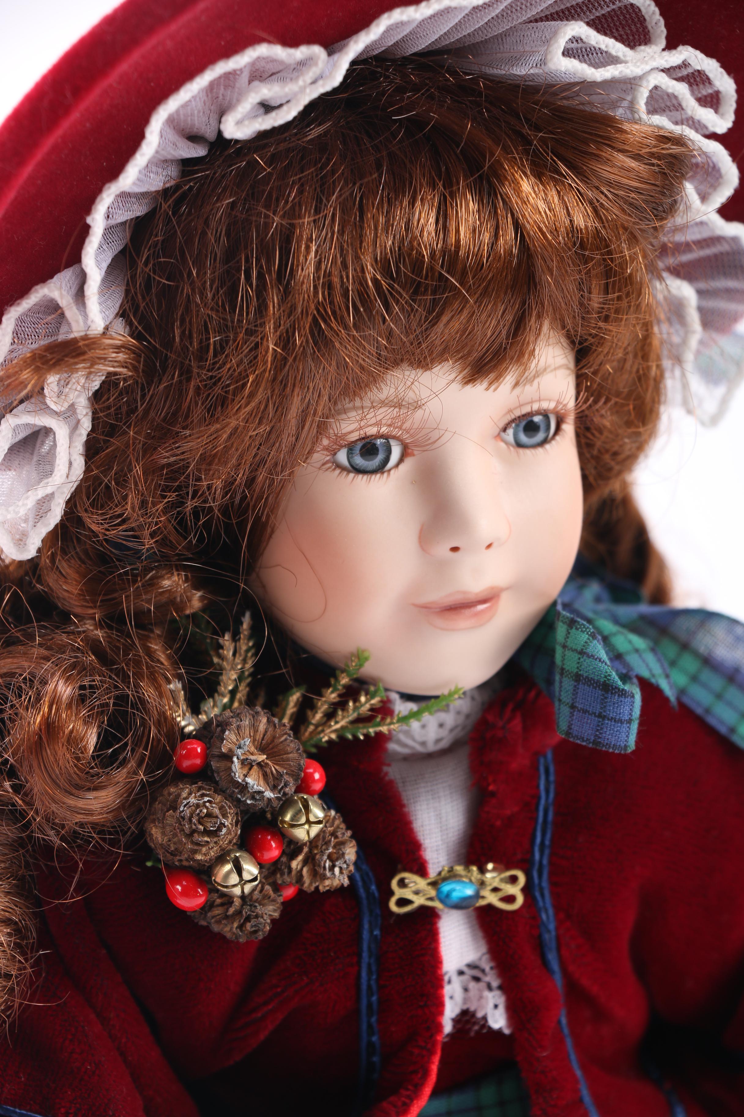 Pair of Holiday Themed Dolls