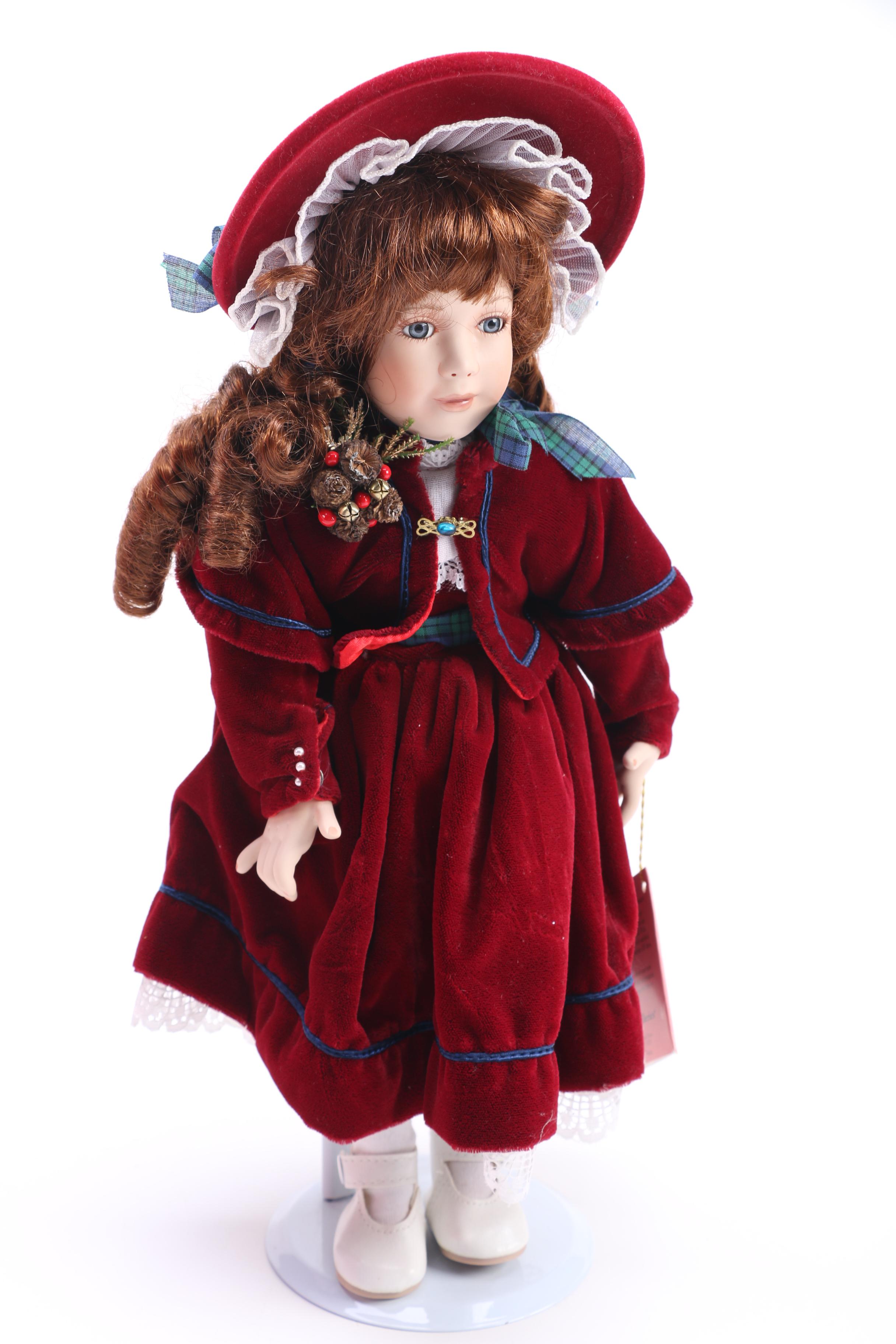 Pair of Holiday Themed Dolls