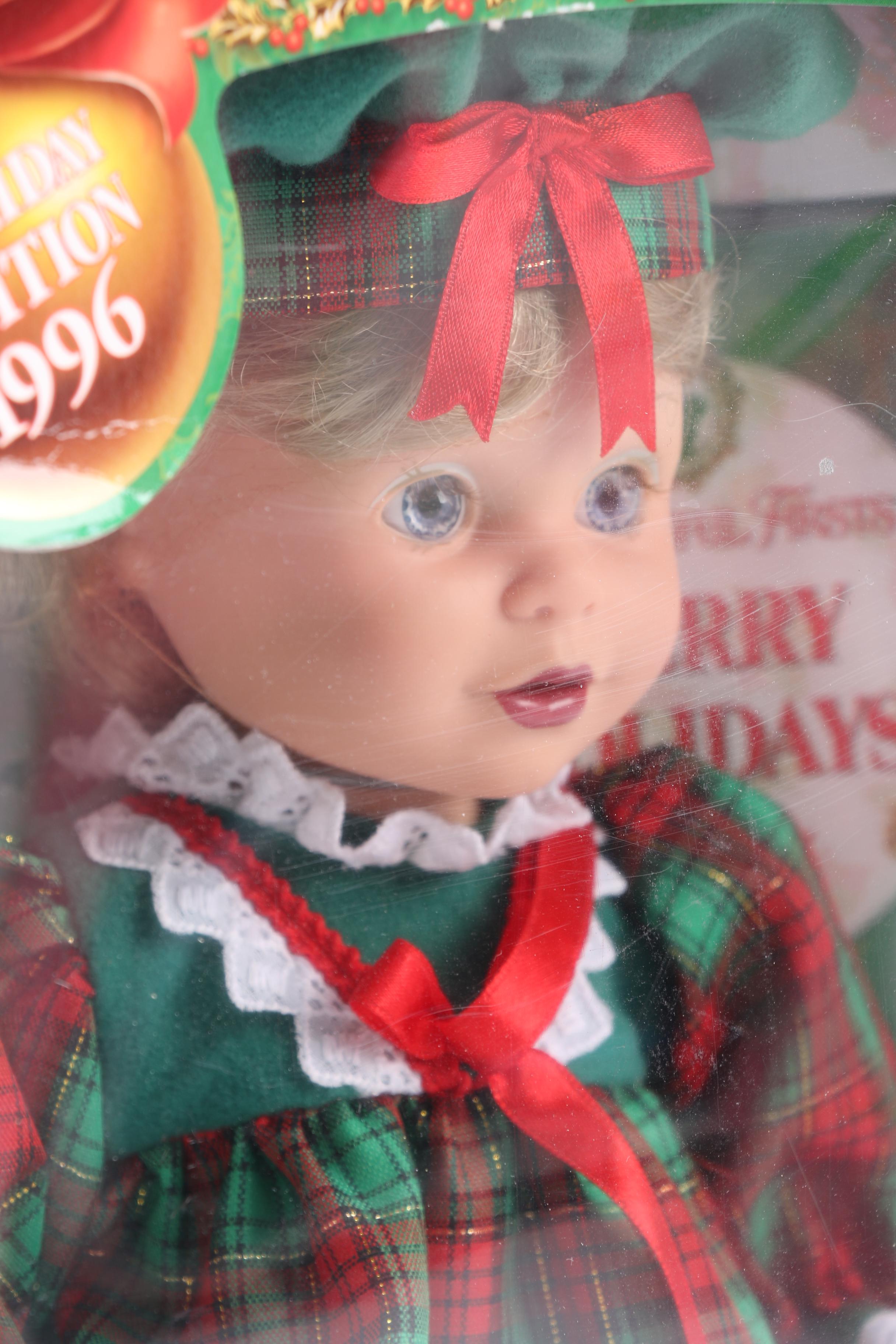 Pair of Holiday Themed Dolls