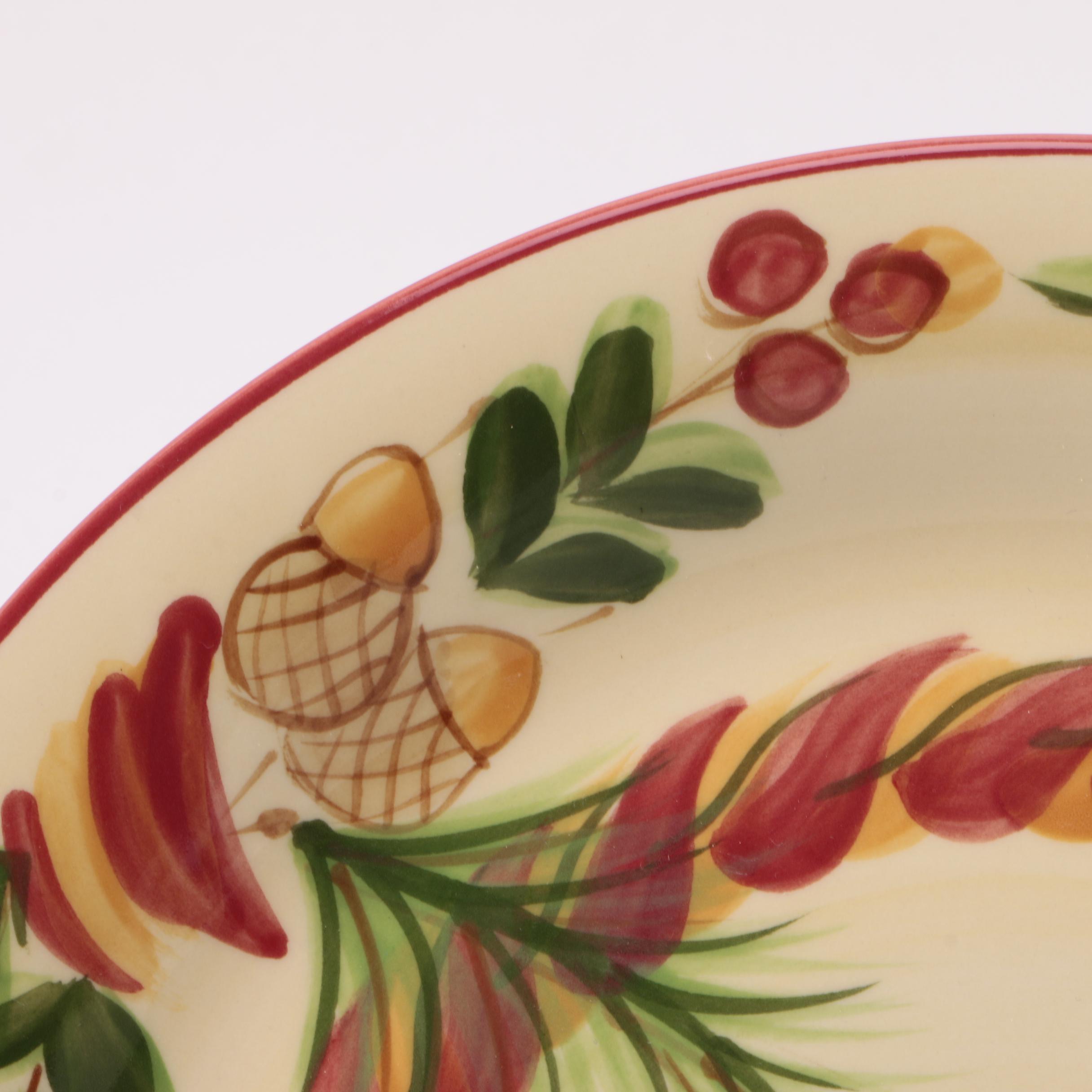 White Dinnerware Featuring Pottery Barn "Emma" and Gail Pittman "Siena Acorns"