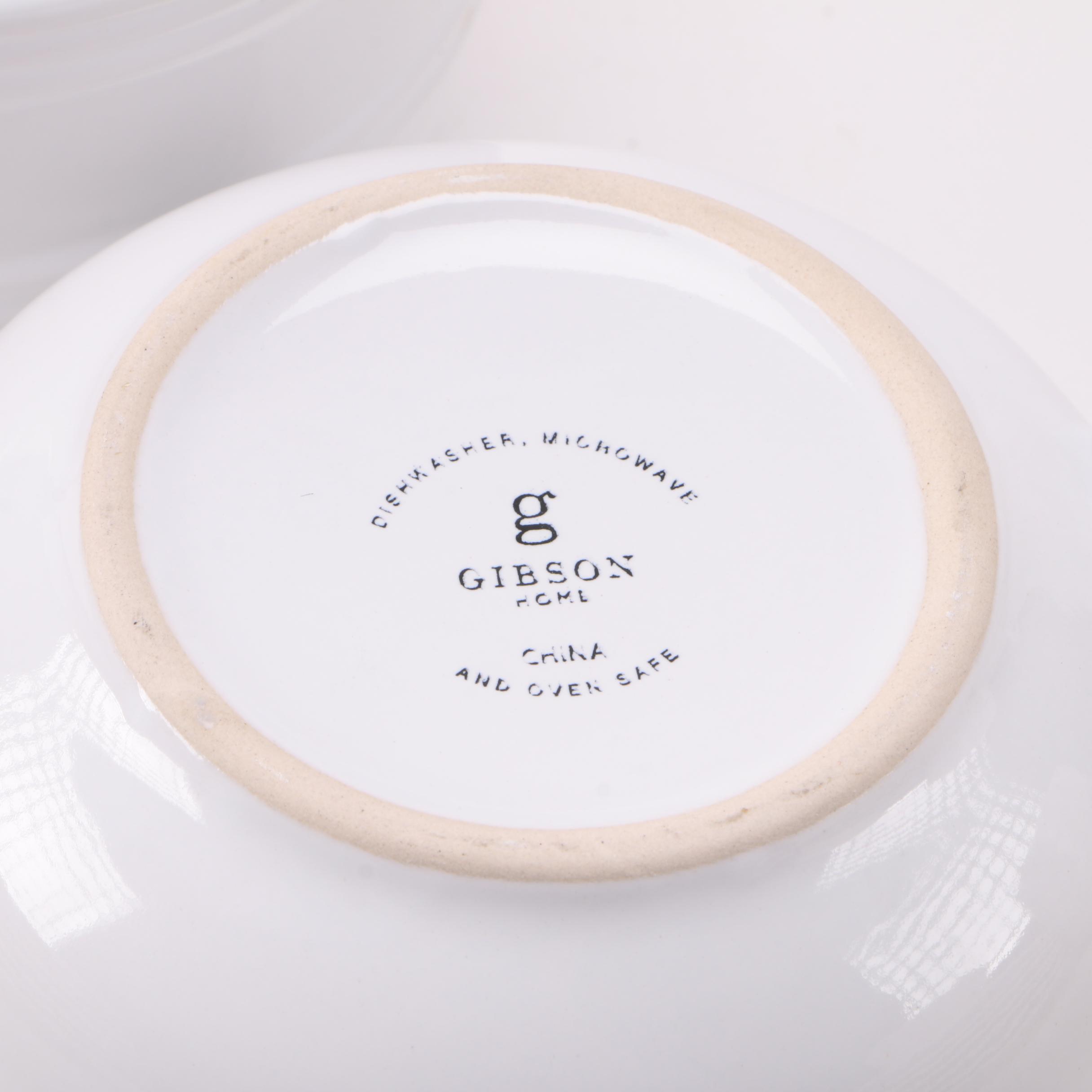 White Dinnerware Featuring Pottery Barn "Emma" and Gail Pittman "Siena Acorns"