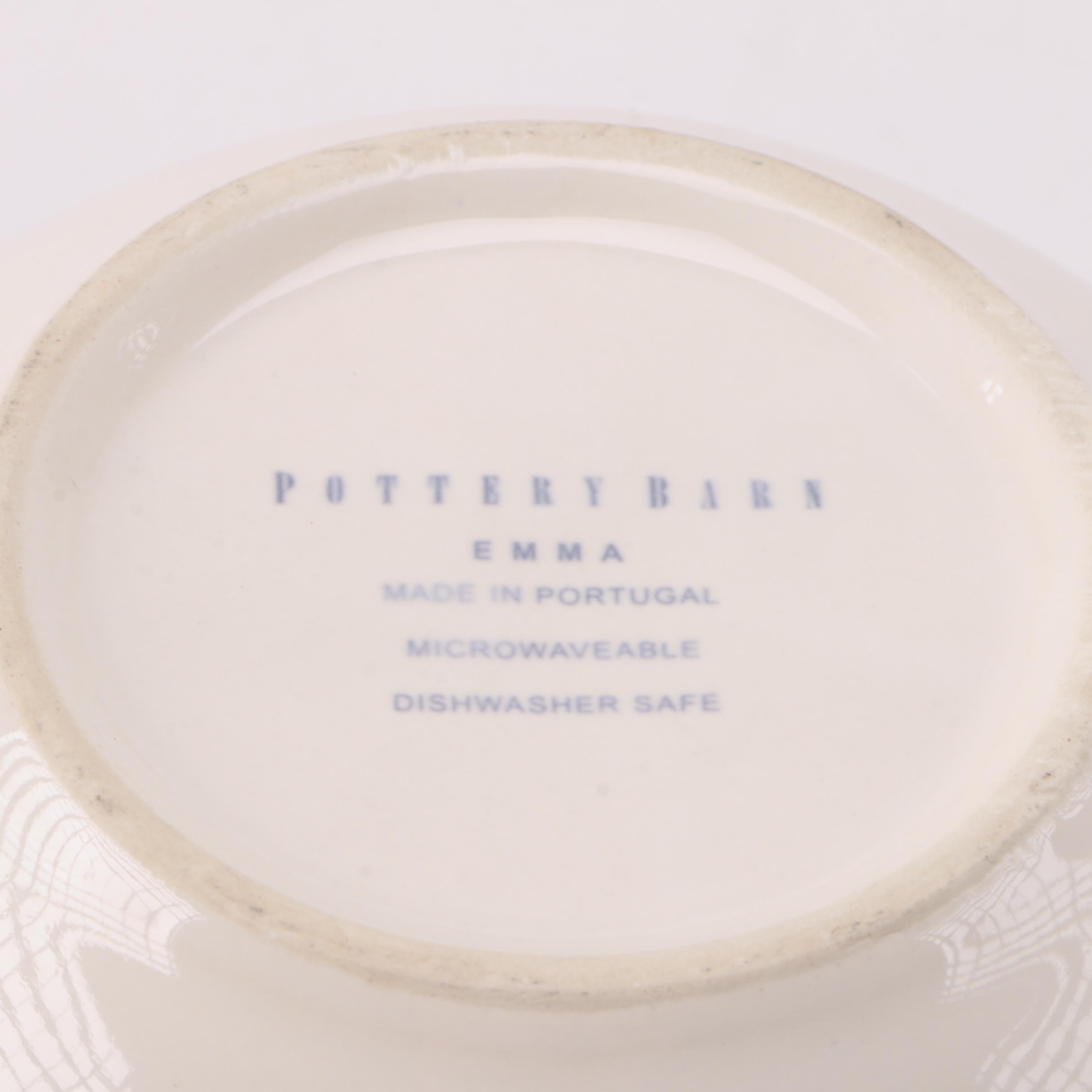 White Dinnerware Featuring Pottery Barn "Emma" and Gail Pittman "Siena Acorns"