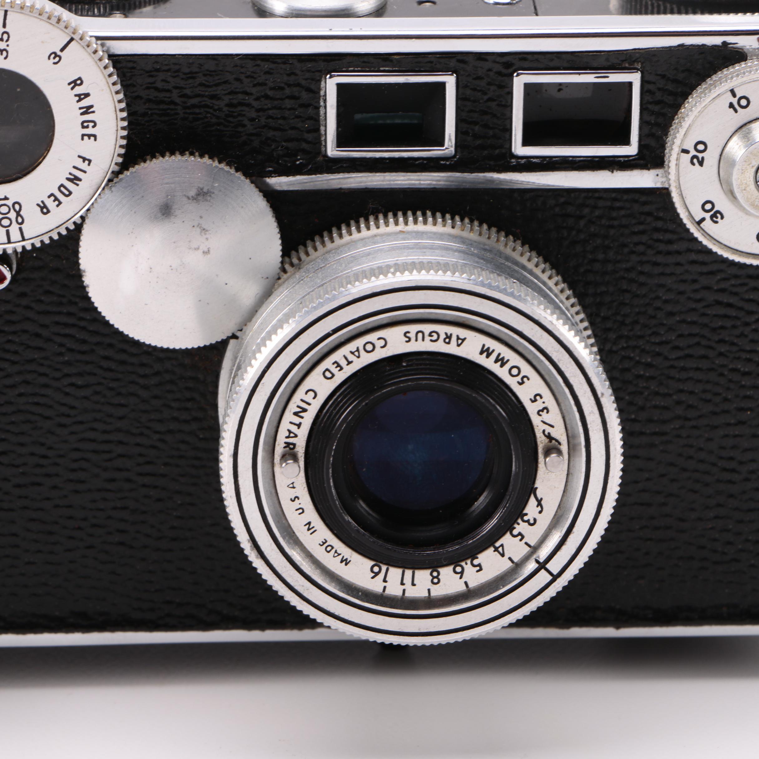 Vintage Argus 35MM Film Camera and Vinyl Carrying Case