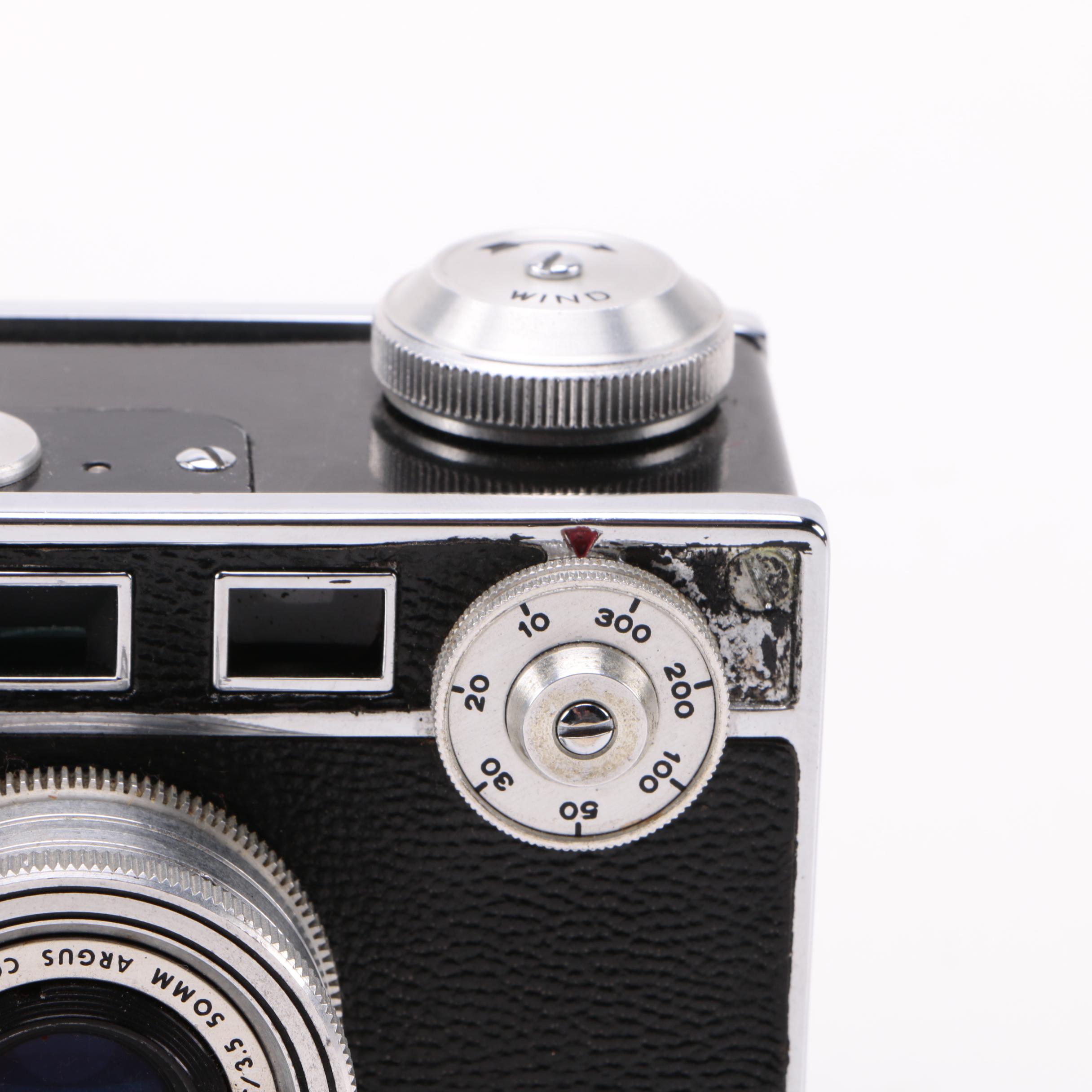 Vintage Argus 35MM Film Camera and Vinyl Carrying Case