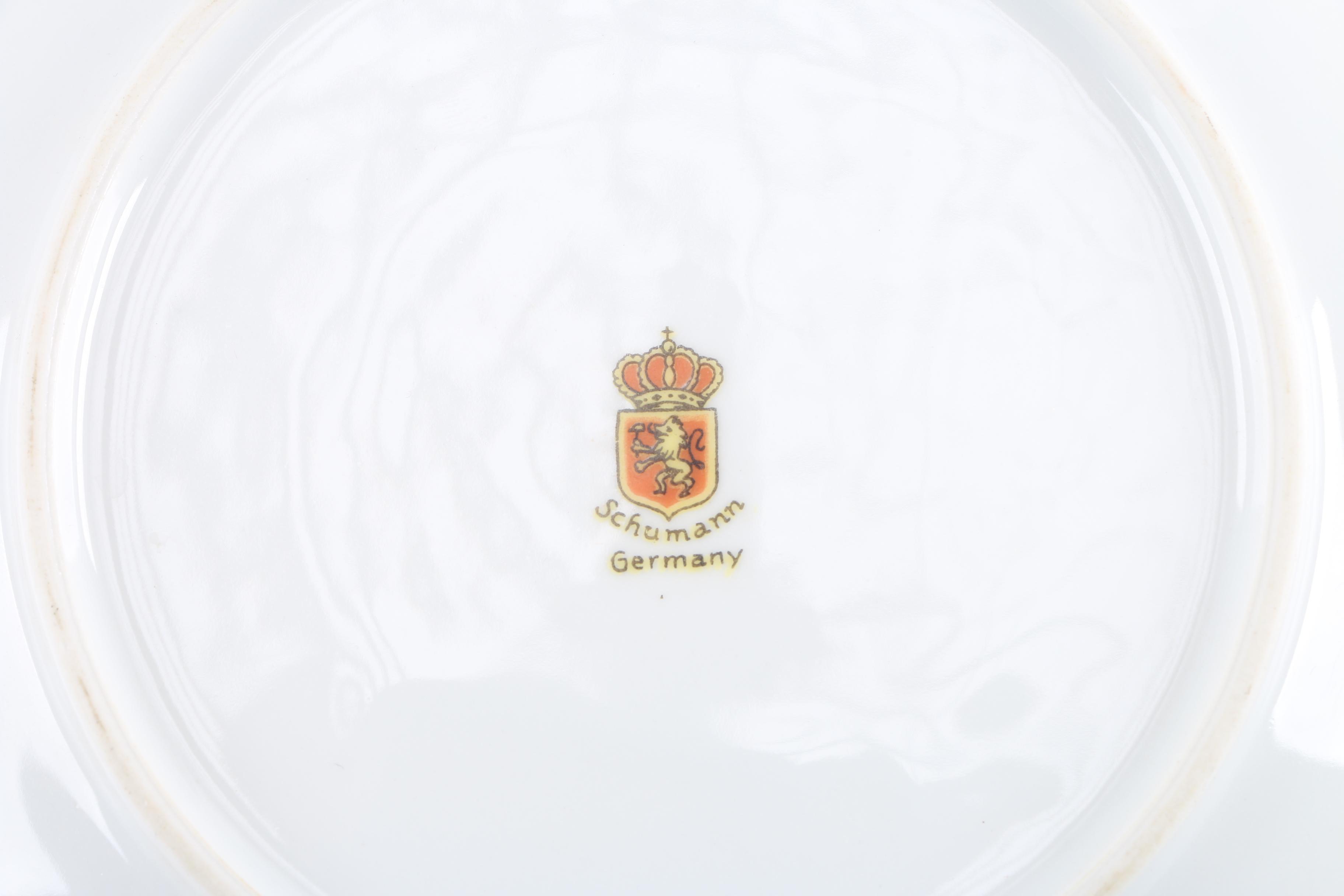 Schumann Pierced Porcelain Fruit Pattern Side Plates