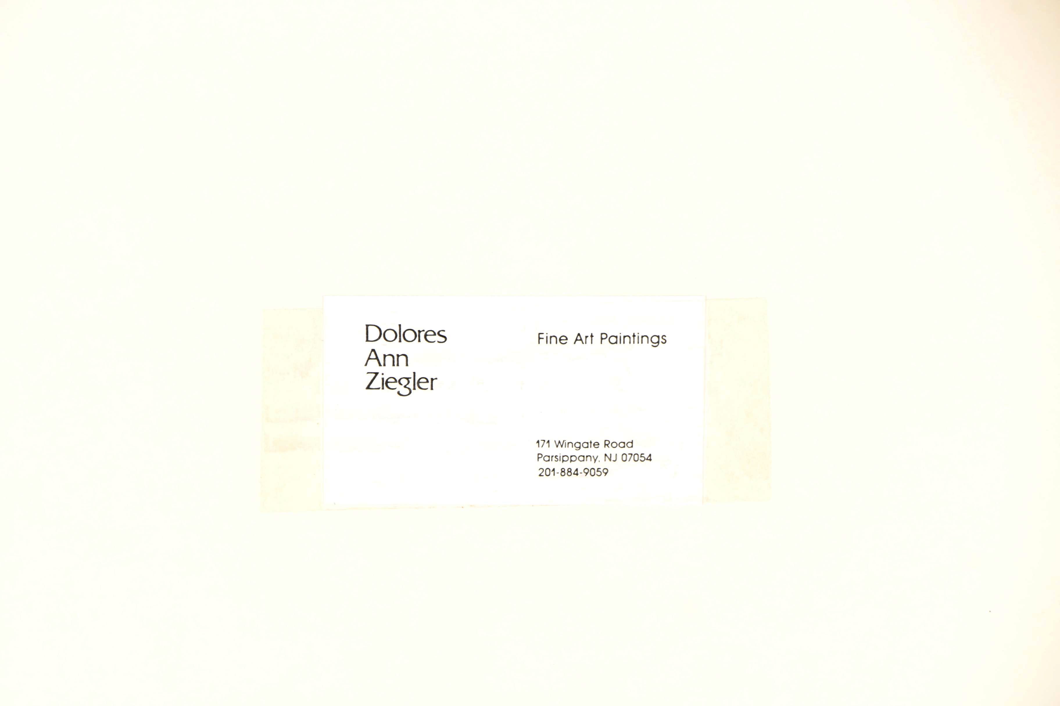 Dolores Ann Ziegler Mixed Media Painting of Garden