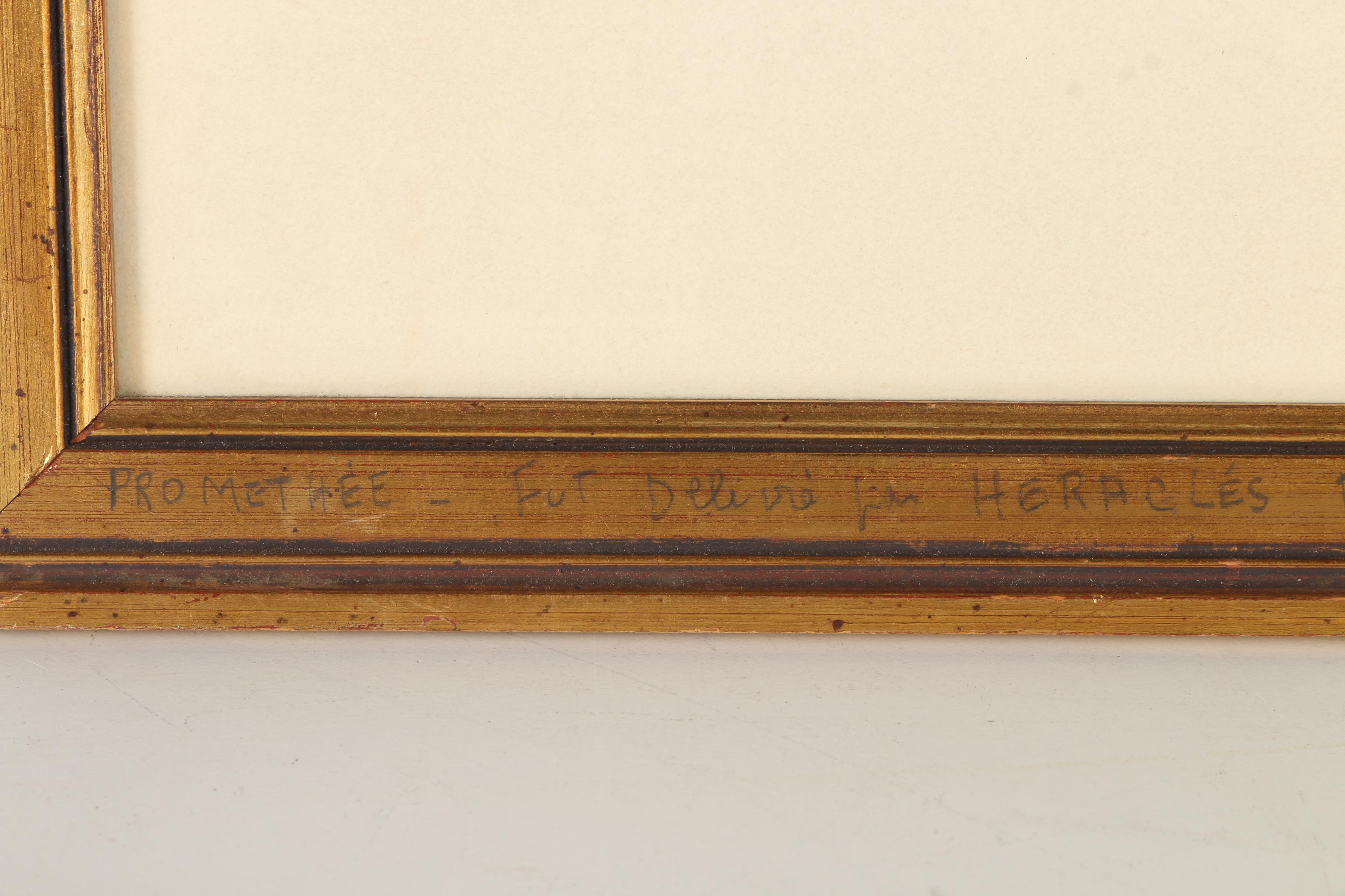Raymond-Jacques Brechenmacher Signed Artist Proof Engraving "Promethee"