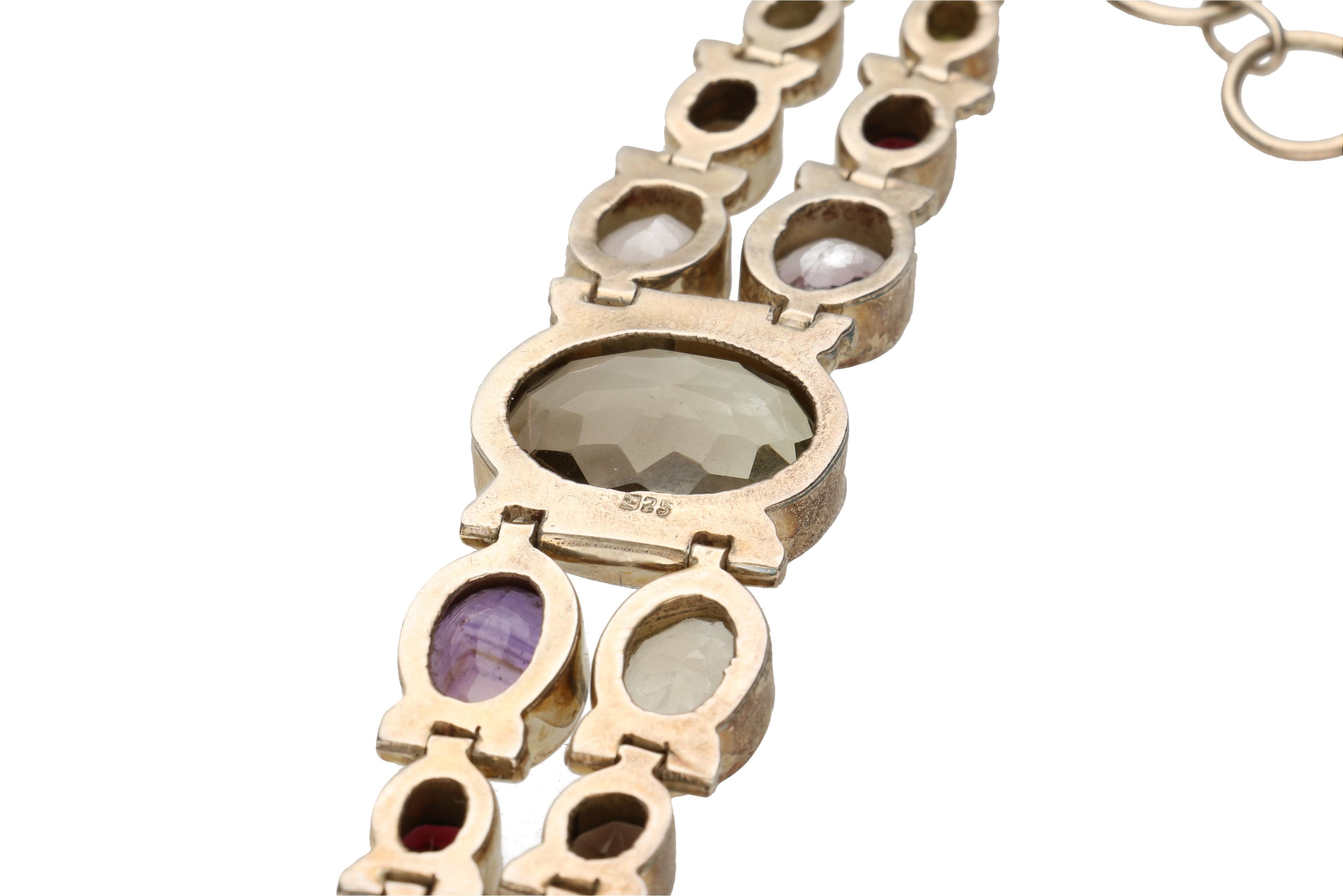 Sterling Silver and Gemstone Bracelet