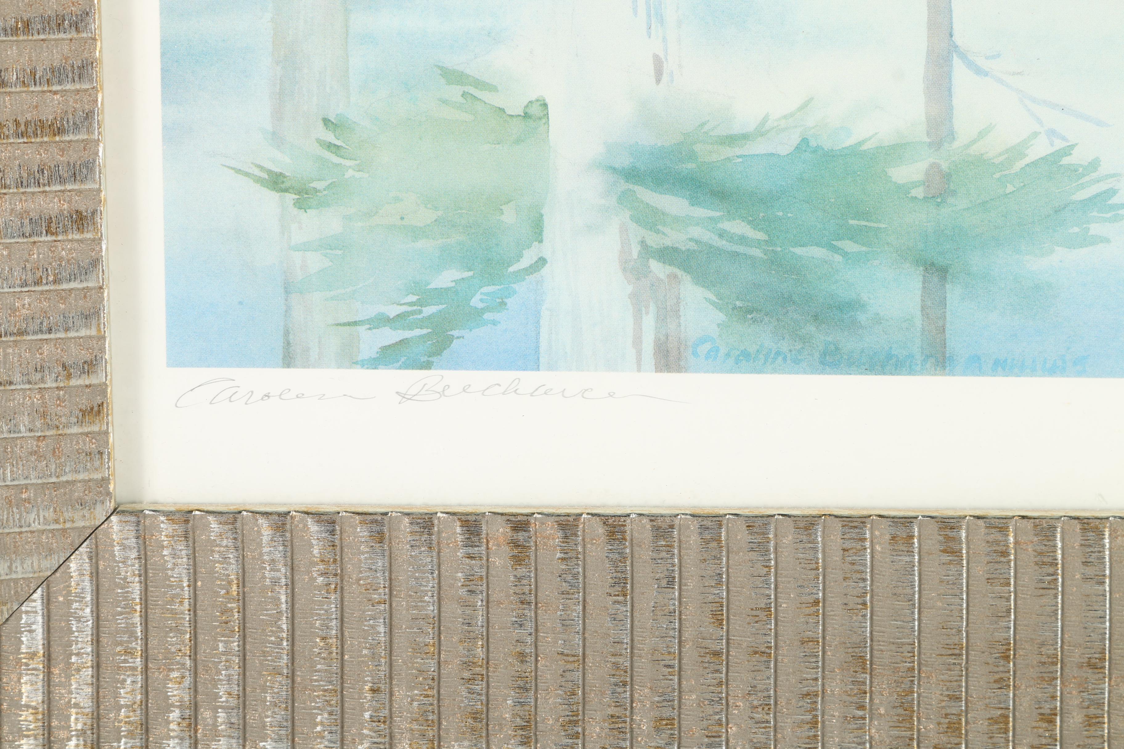 Caroline Buchanan Limited Edition Offset Lithograph After Watercolor Landscape Painting
