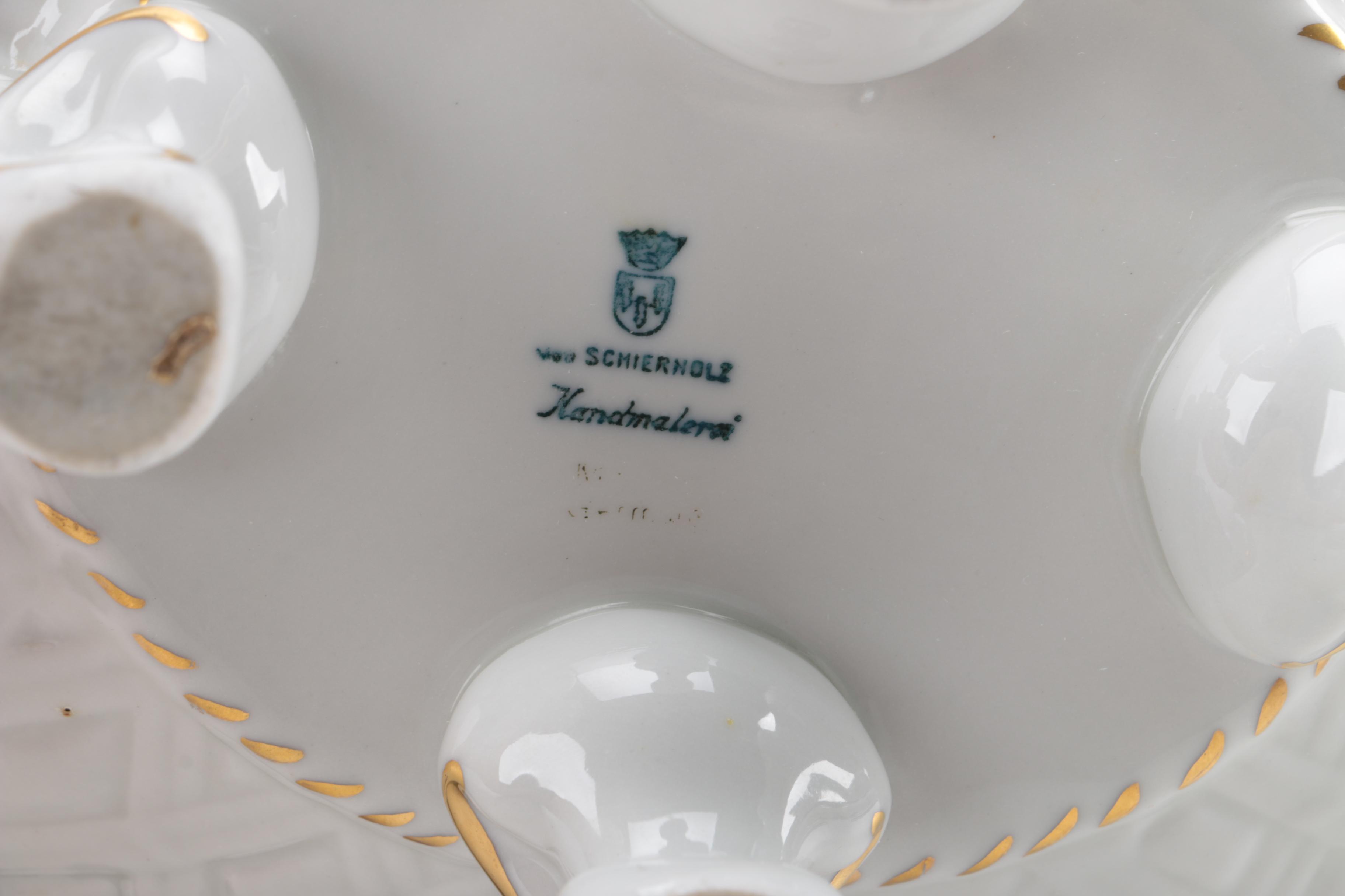 Von Schierholz Dresden Porcelain Cherub Bowl