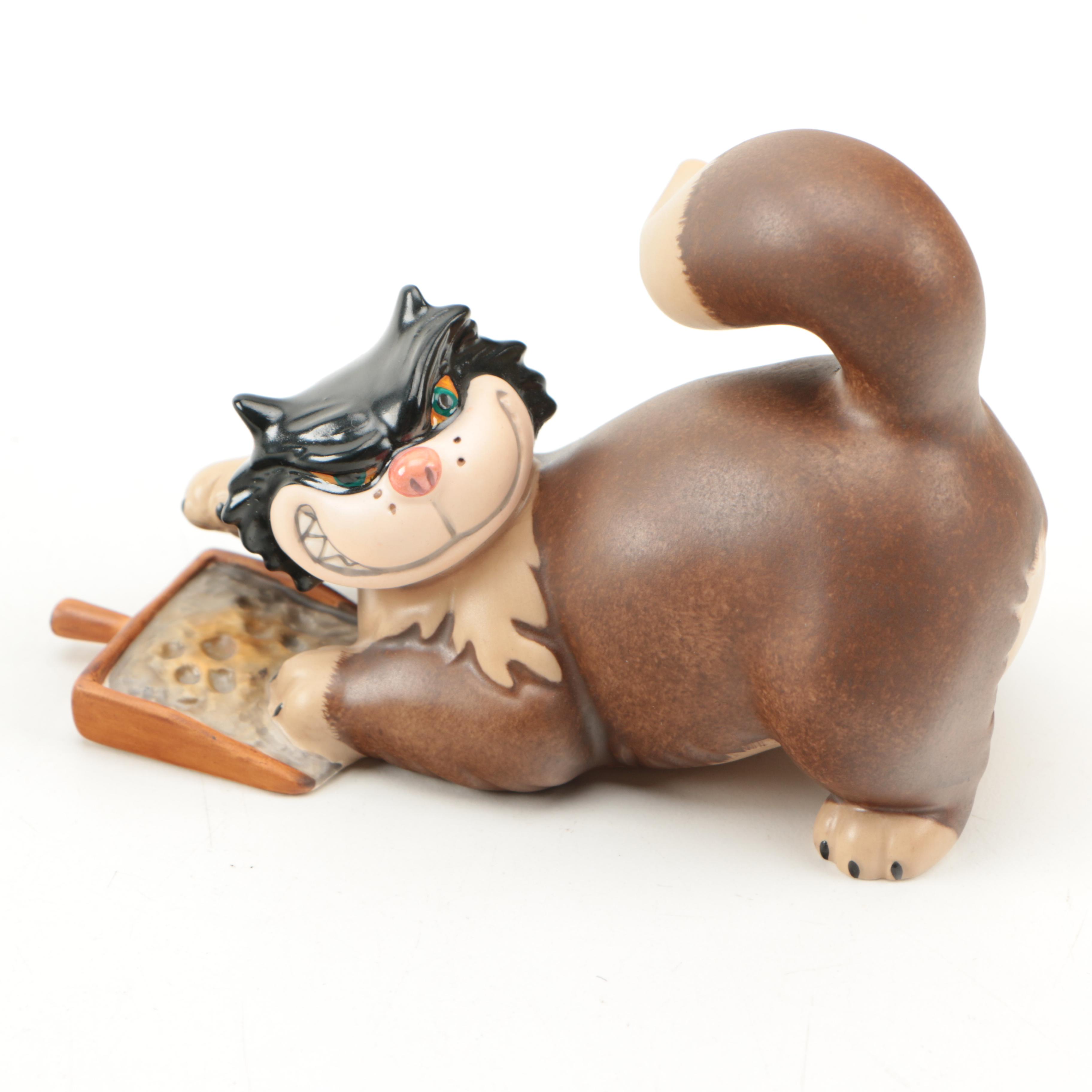 Wal Disney Classics Collection Ceramic Figurines Lucifer and Flower